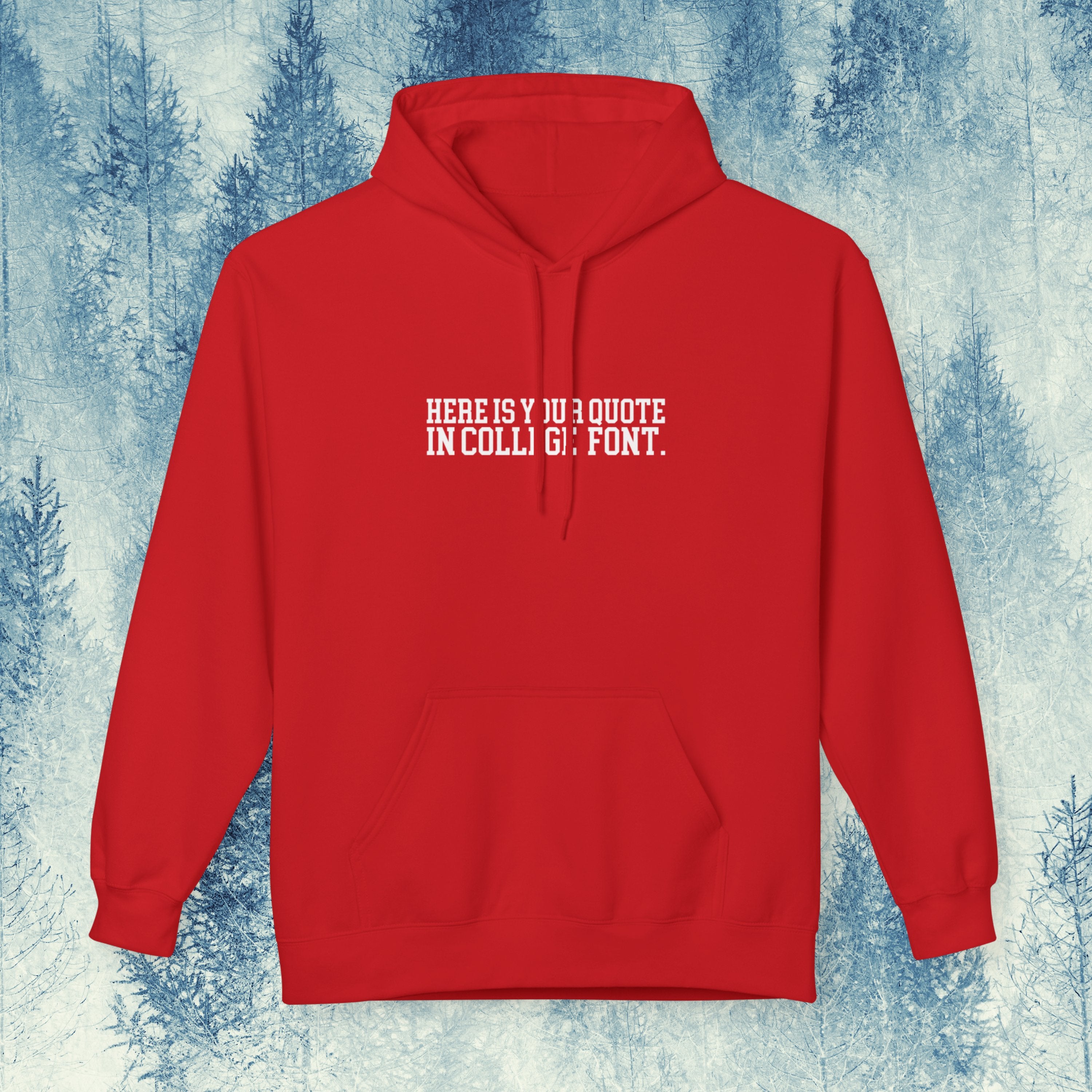 custom hoodie choose font