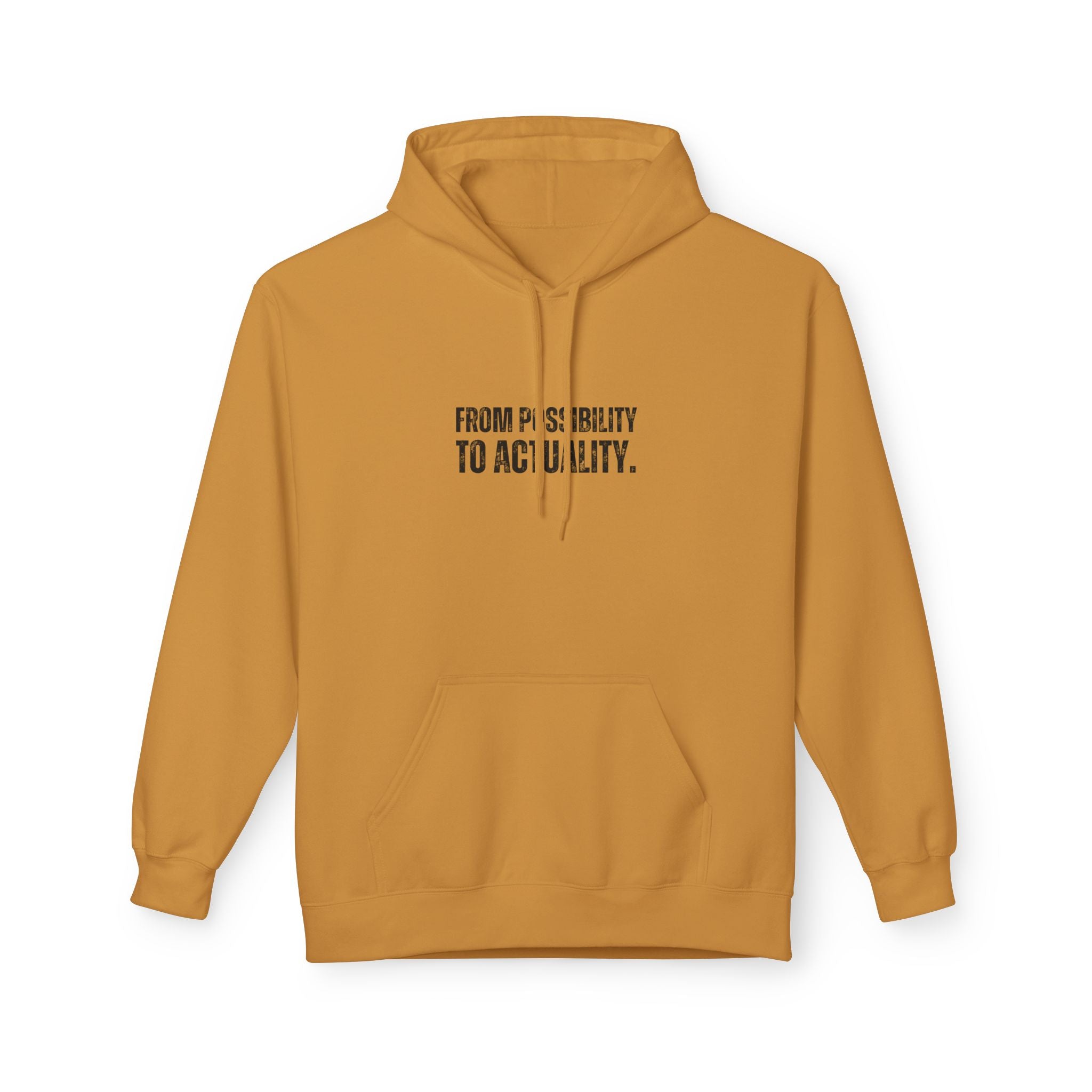 Ancient Quotes Fleece Hoodie | From Possibility to Actuality - Mythos Design