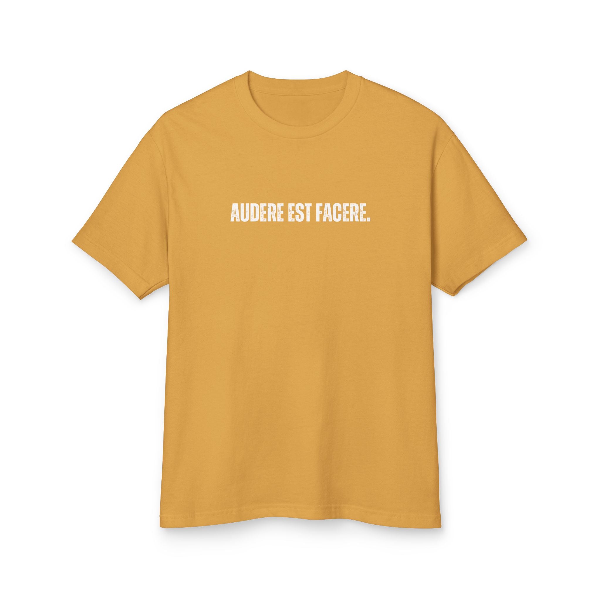 Unisex Ancient Quotes Shirt | Audere Est Facere | Inspirational Gift Tee - Mythos Design