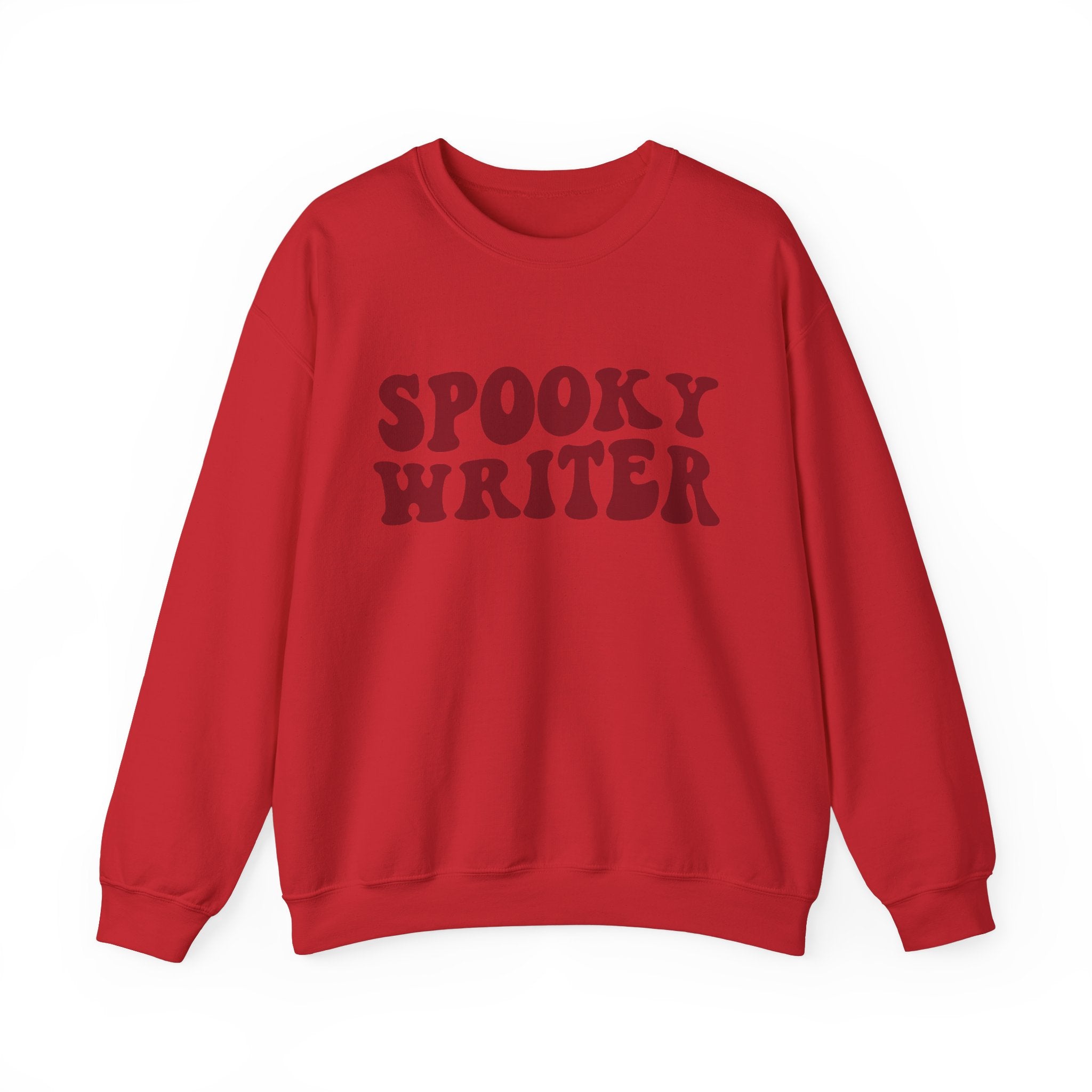 Spooky Writer Halloween Sweater | Unisex Retro Writing Sweatshirt - Mythos Design