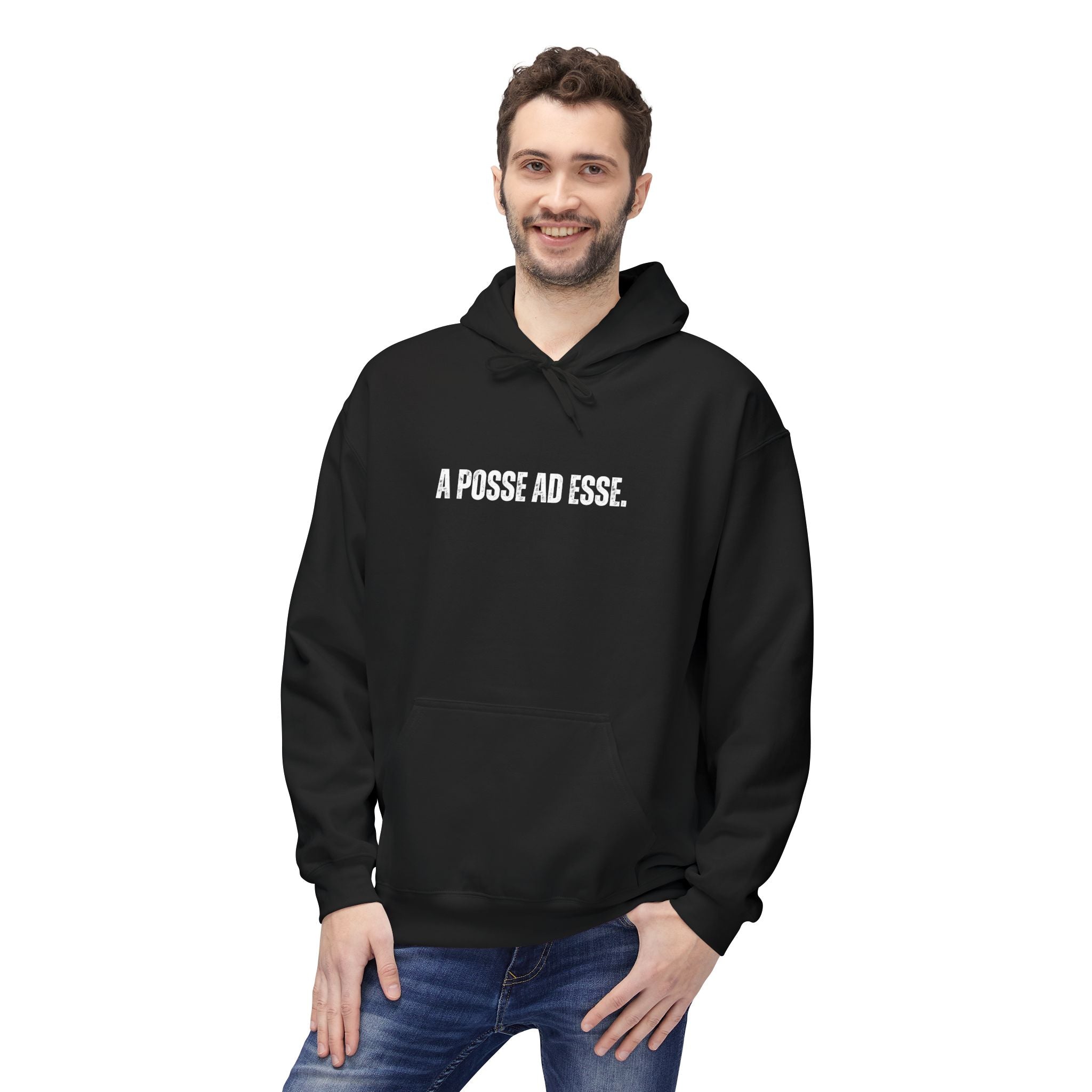 Ancient Quotes Fleece Hoodie | A Posse ad Esse - Mythos Design