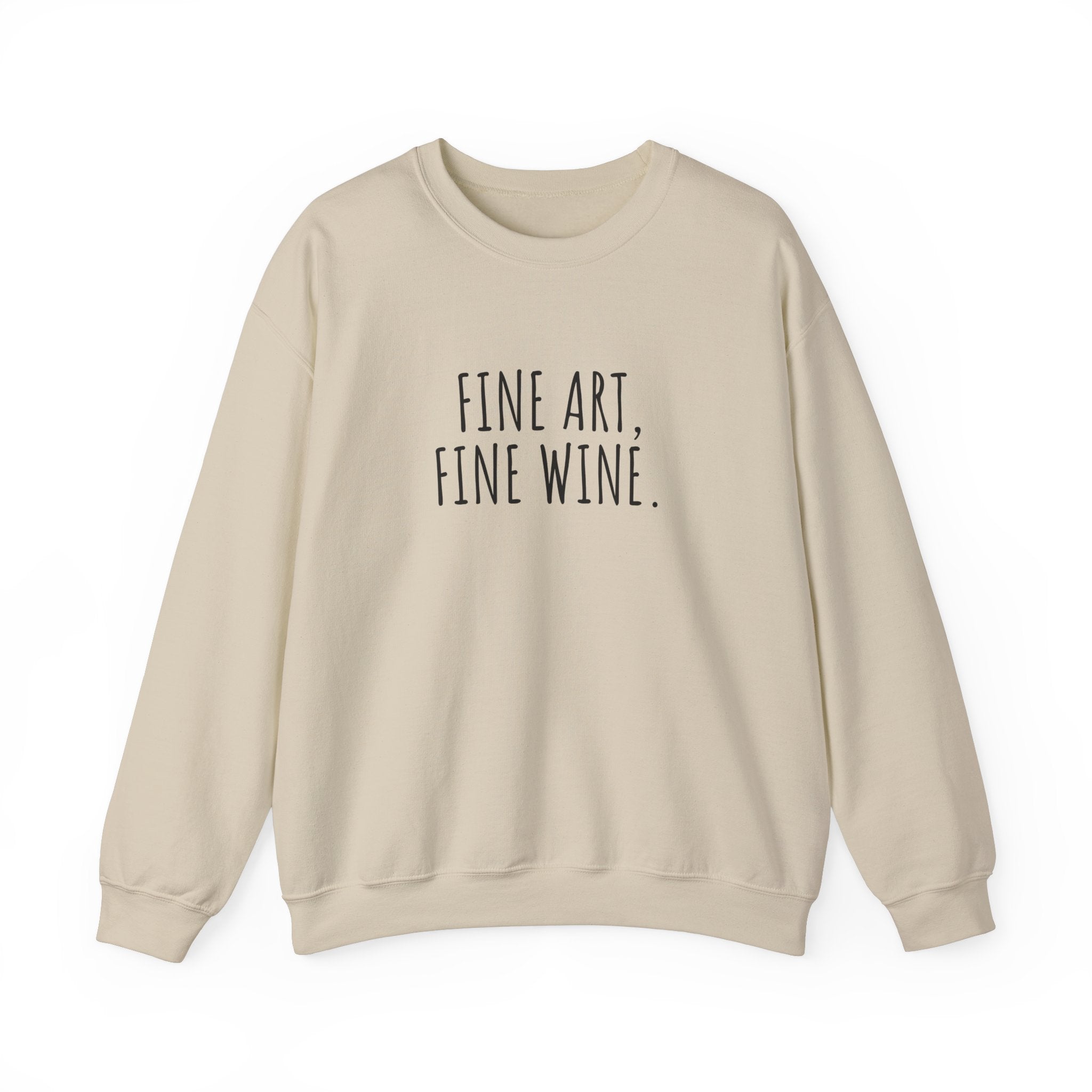 Unisex Artist Sweatshirt | Fine Art, Fine Wine | Art Pun Series Gift - Mythos Design