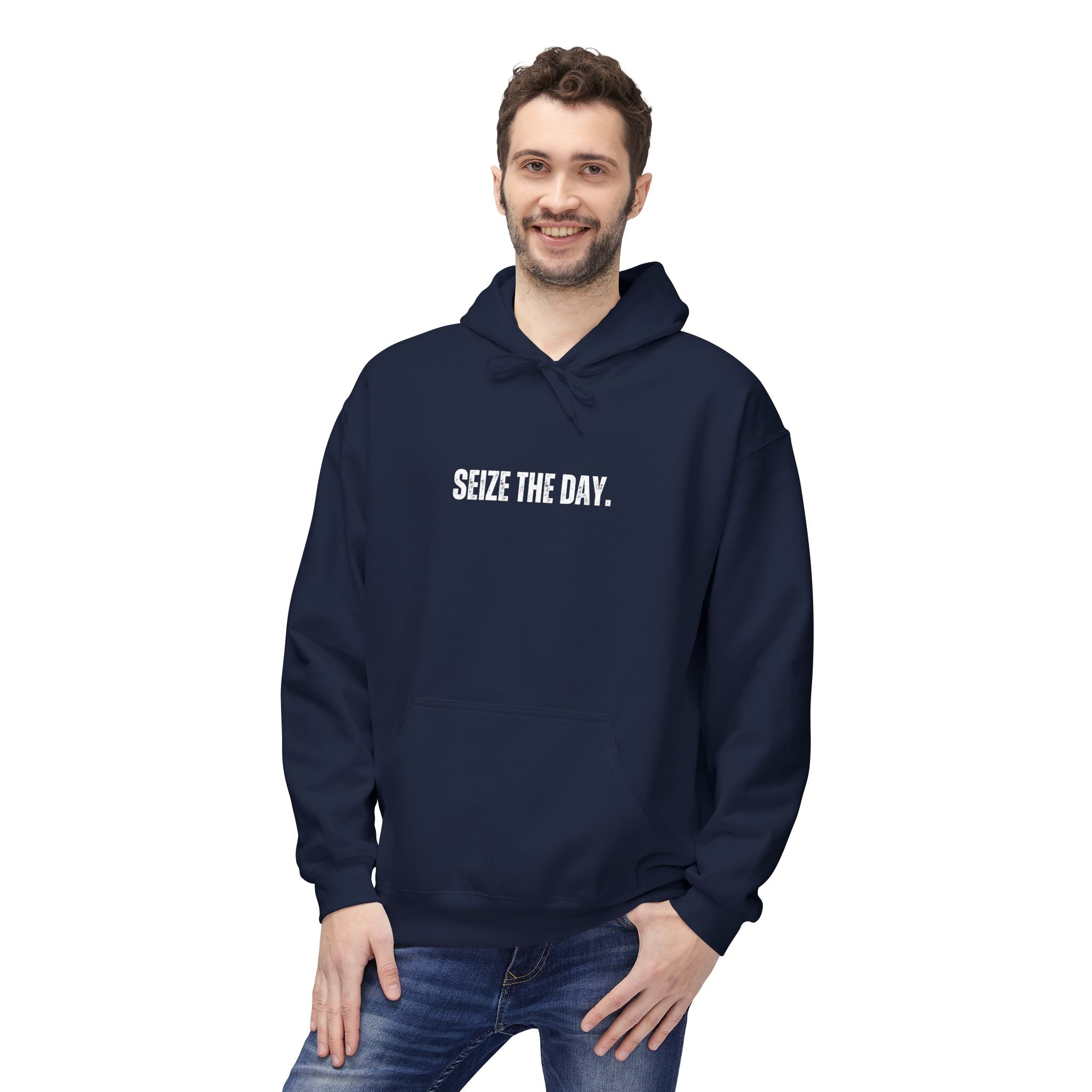 Ancient Quotes Fleece Hoodie | Seize the Day - Mythos Design