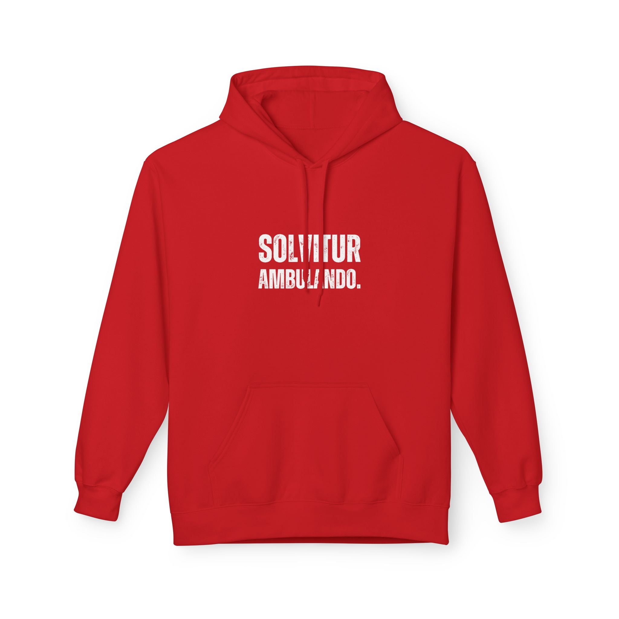 Ancient Quotes Fleece Hoodie | Solvitur Ambulando - Mythos Design