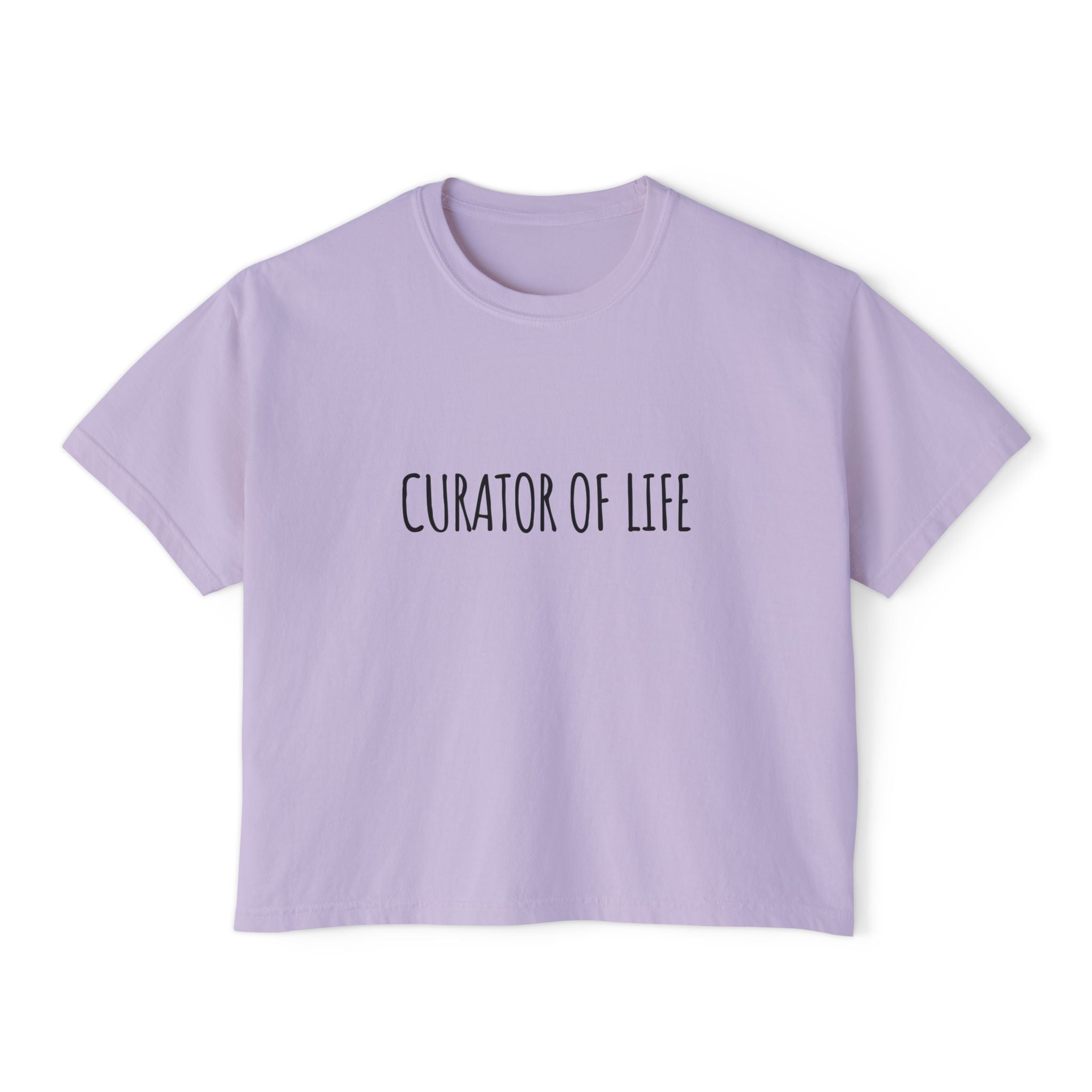 Boxy Artist Shirt | Curator of Life | Art Pun Series Gift - Mythos Design