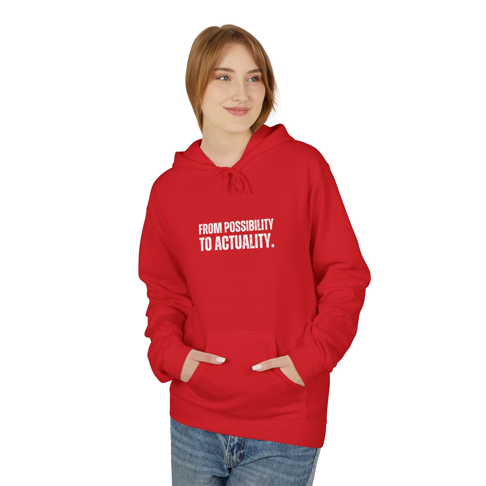 Ancient Quotes Fleece Hoodie | From Possibility to Actuality - Mythos Design