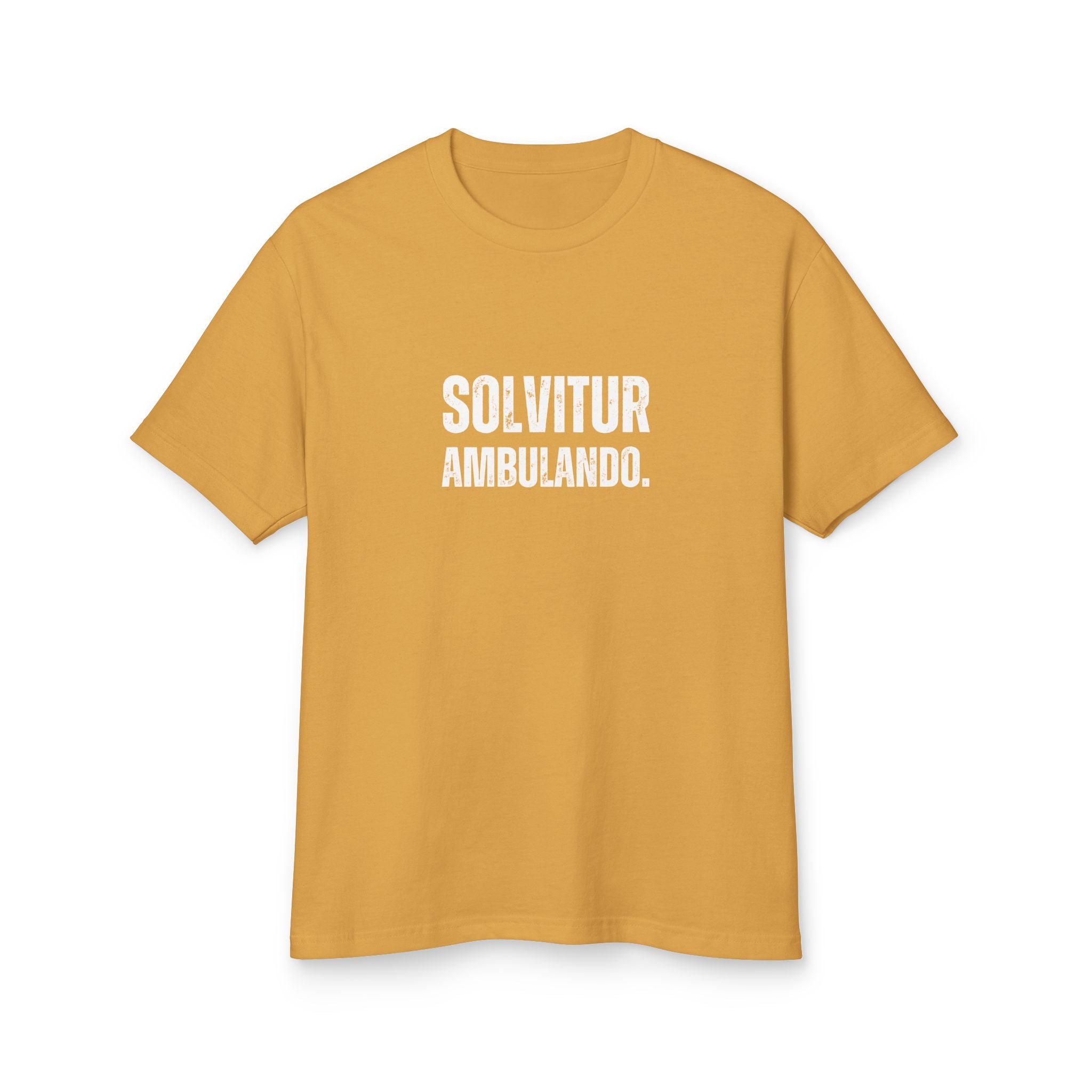 Unisex Ancient Quotes Shirt | Solvitur Ambulando | Inspirational Gift Tee - Mythos Design