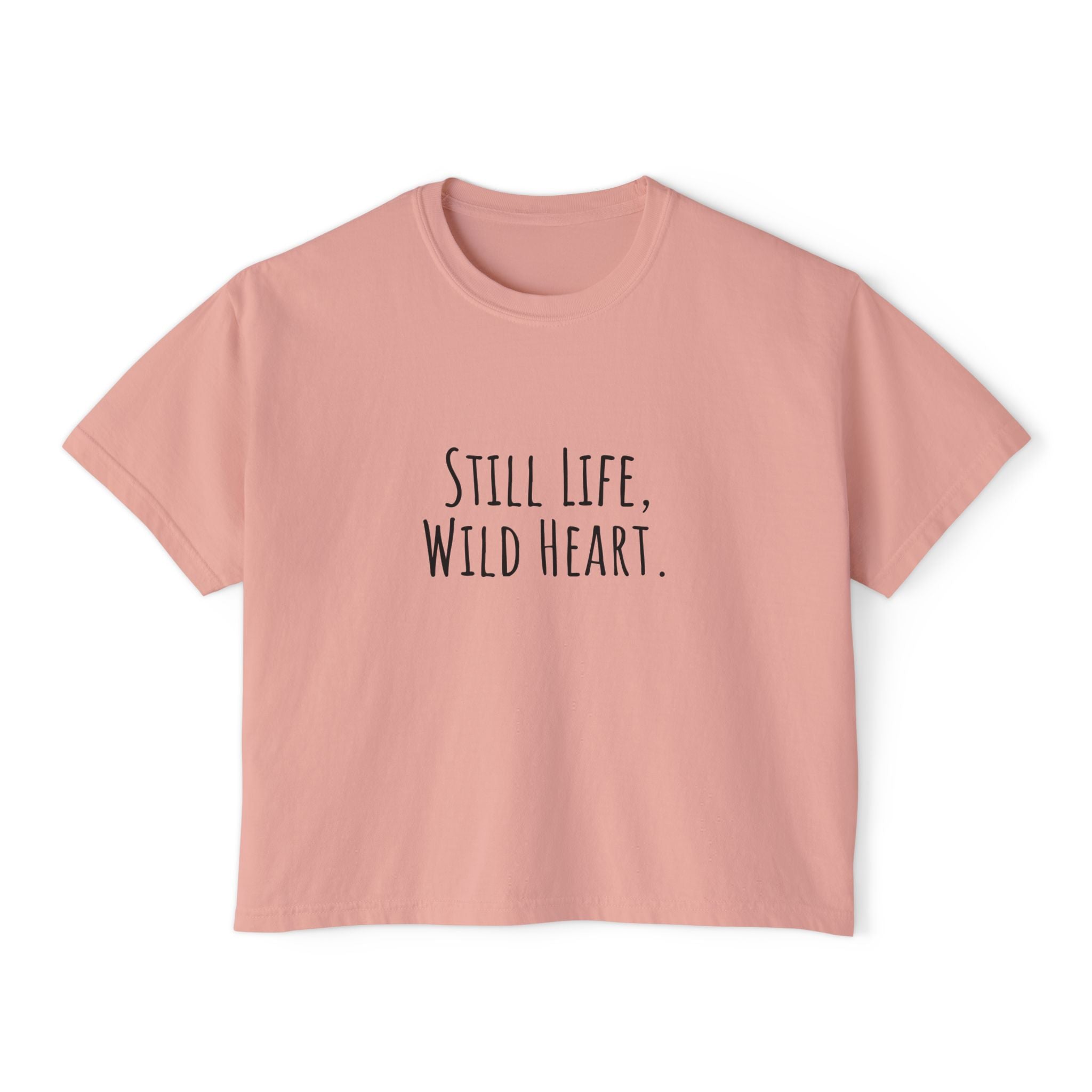 Boxy Artist Shirt | Still Life, Wild Heart | Art Pun Series Gift - Mythos Design