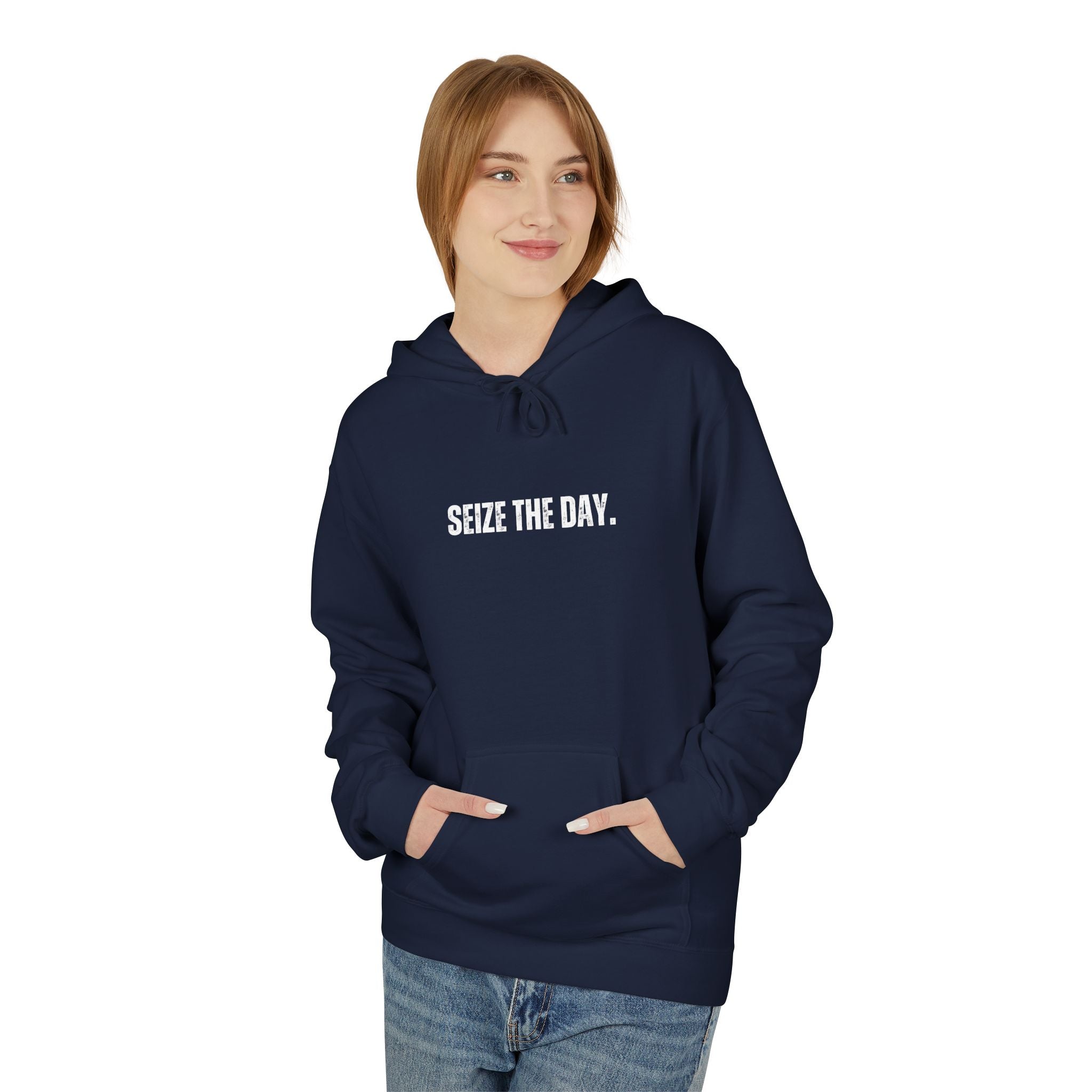 Ancient Quotes Fleece Hoodie | Seize the Day - Mythos Design