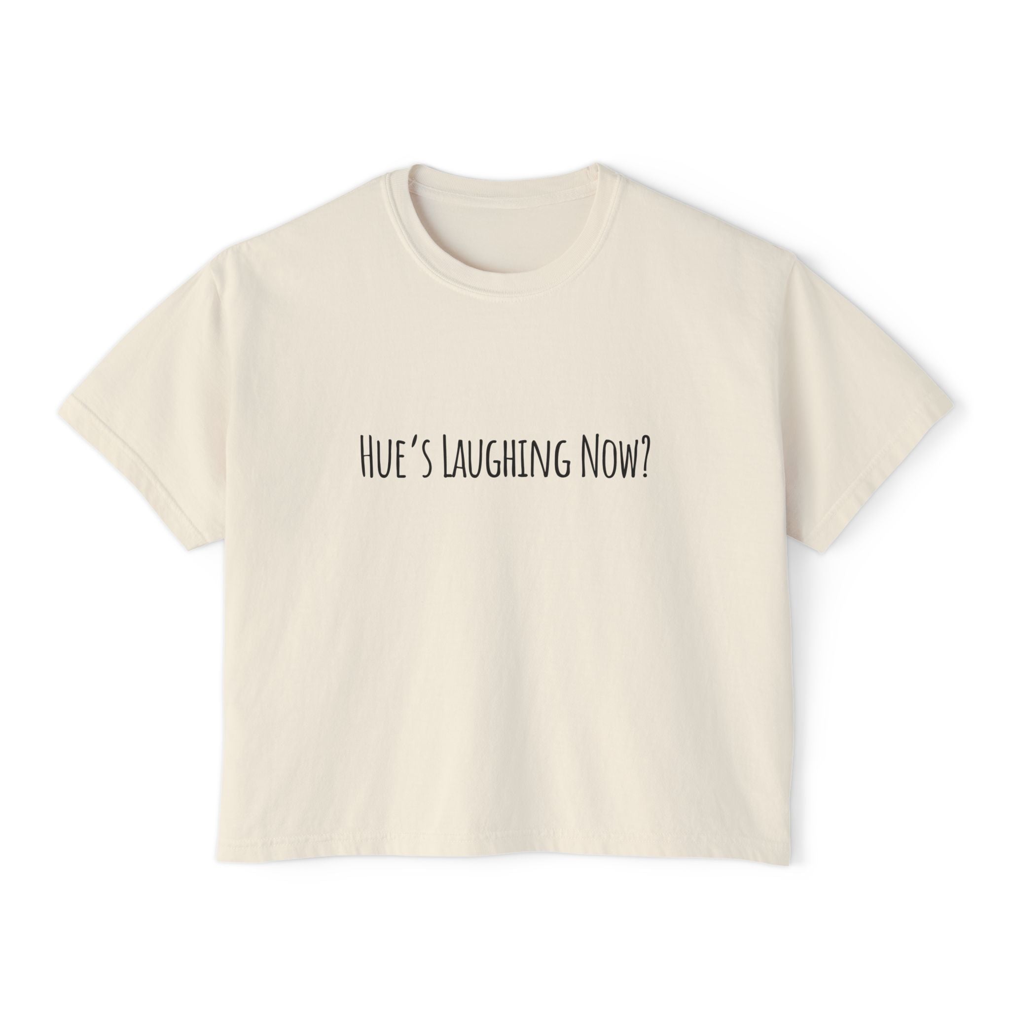 Boxy Artist Shirt | Hue's Laughing Now? | Art Pun Series Gift - Mythos Design