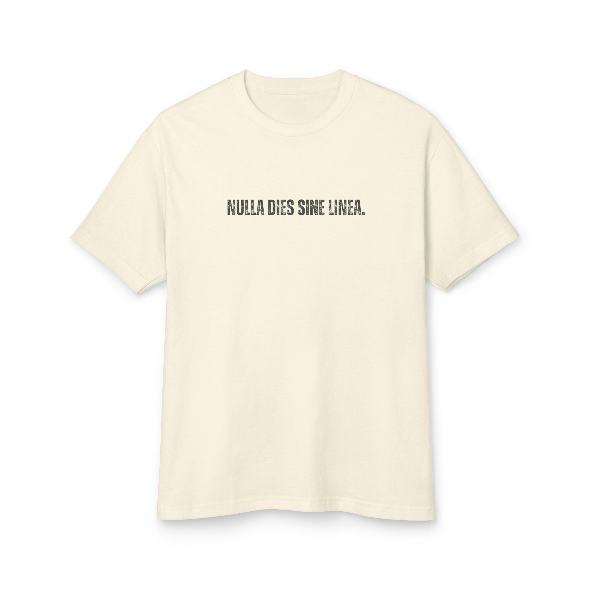 Unisex Ancient Quotes Shirt | Nulla Dies Sine Linea | Inspirational Gift Tee - Mythos Design