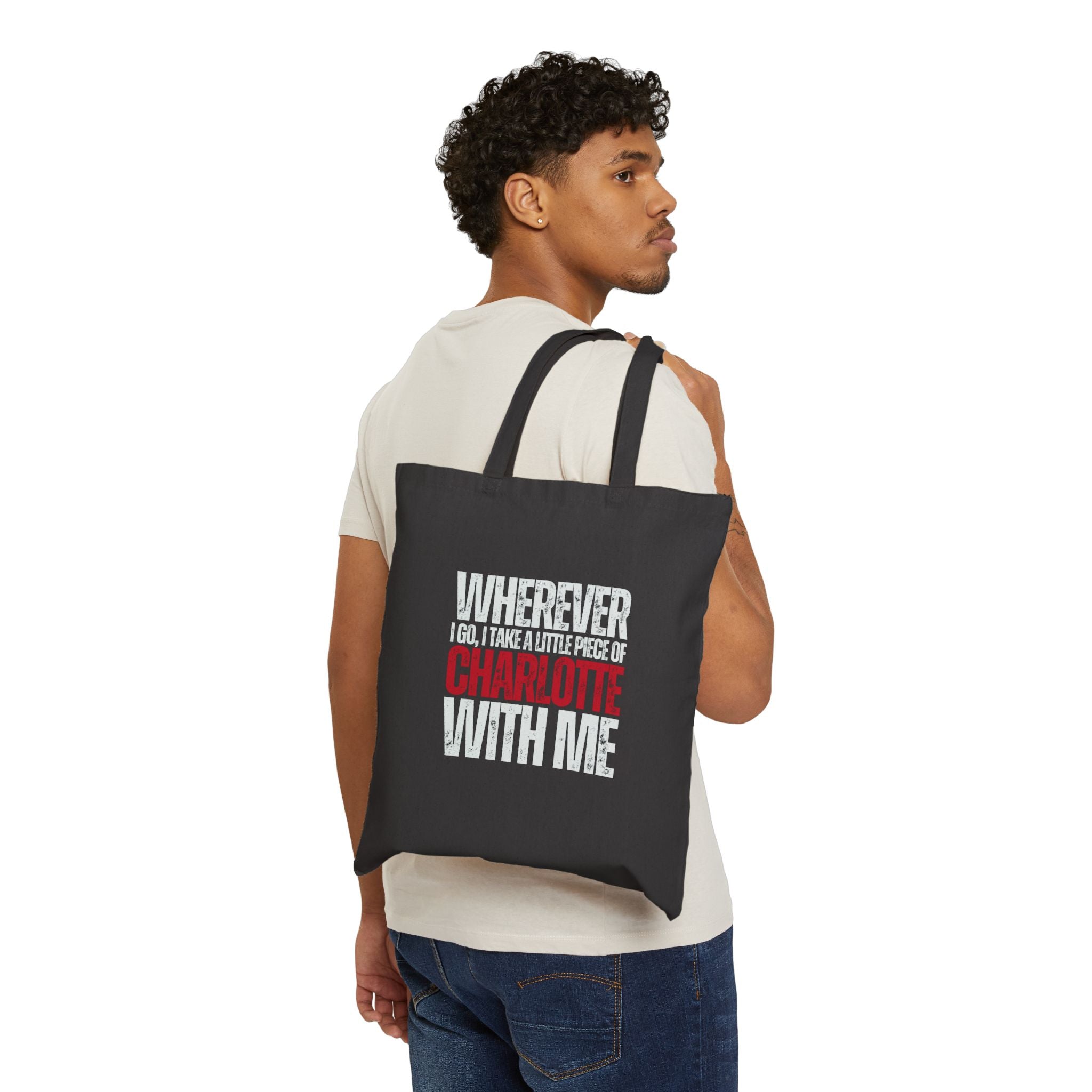 Canvas Tote Bag, Charlotte | Cities Collection - Mythos Design