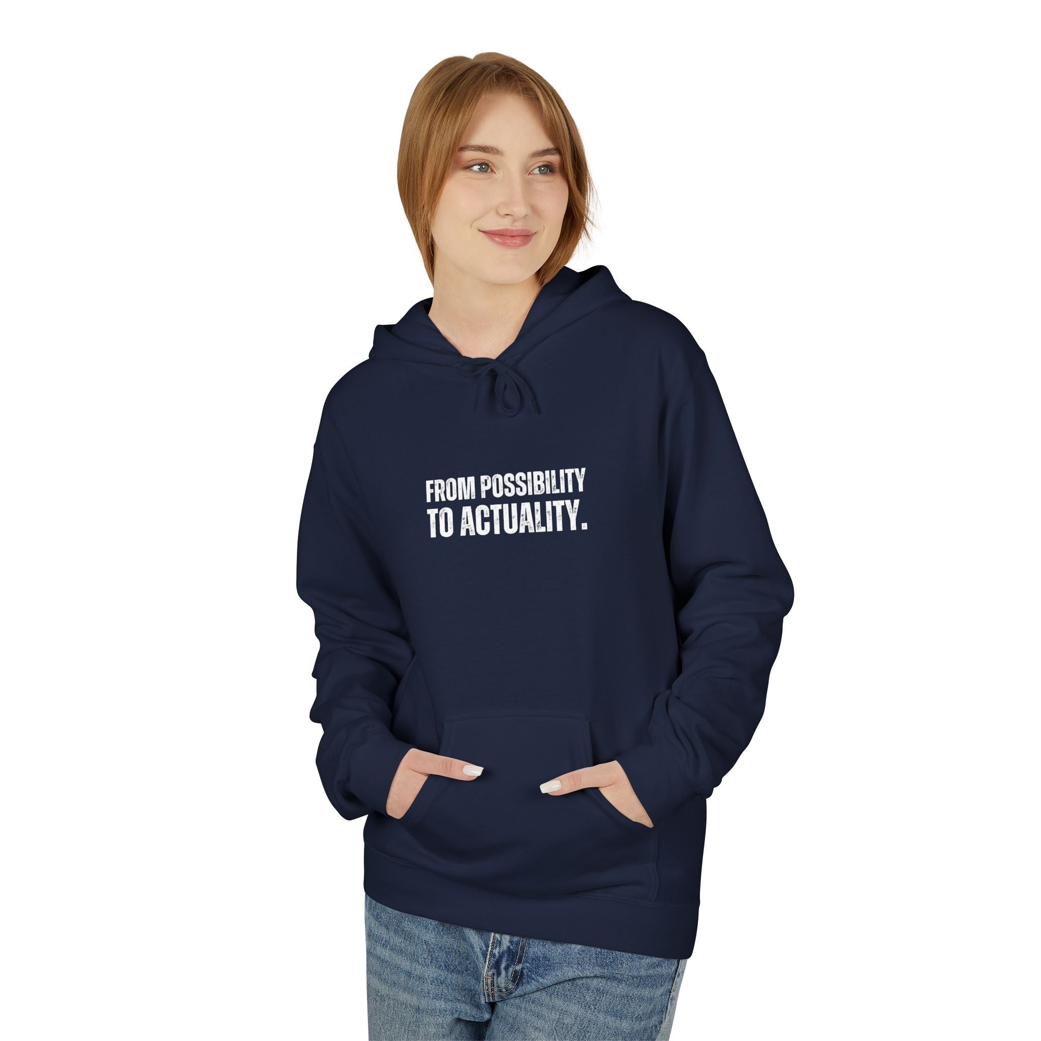 Ancient Quotes Fleece Hoodie | From Possibility to Actuality - Mythos Design