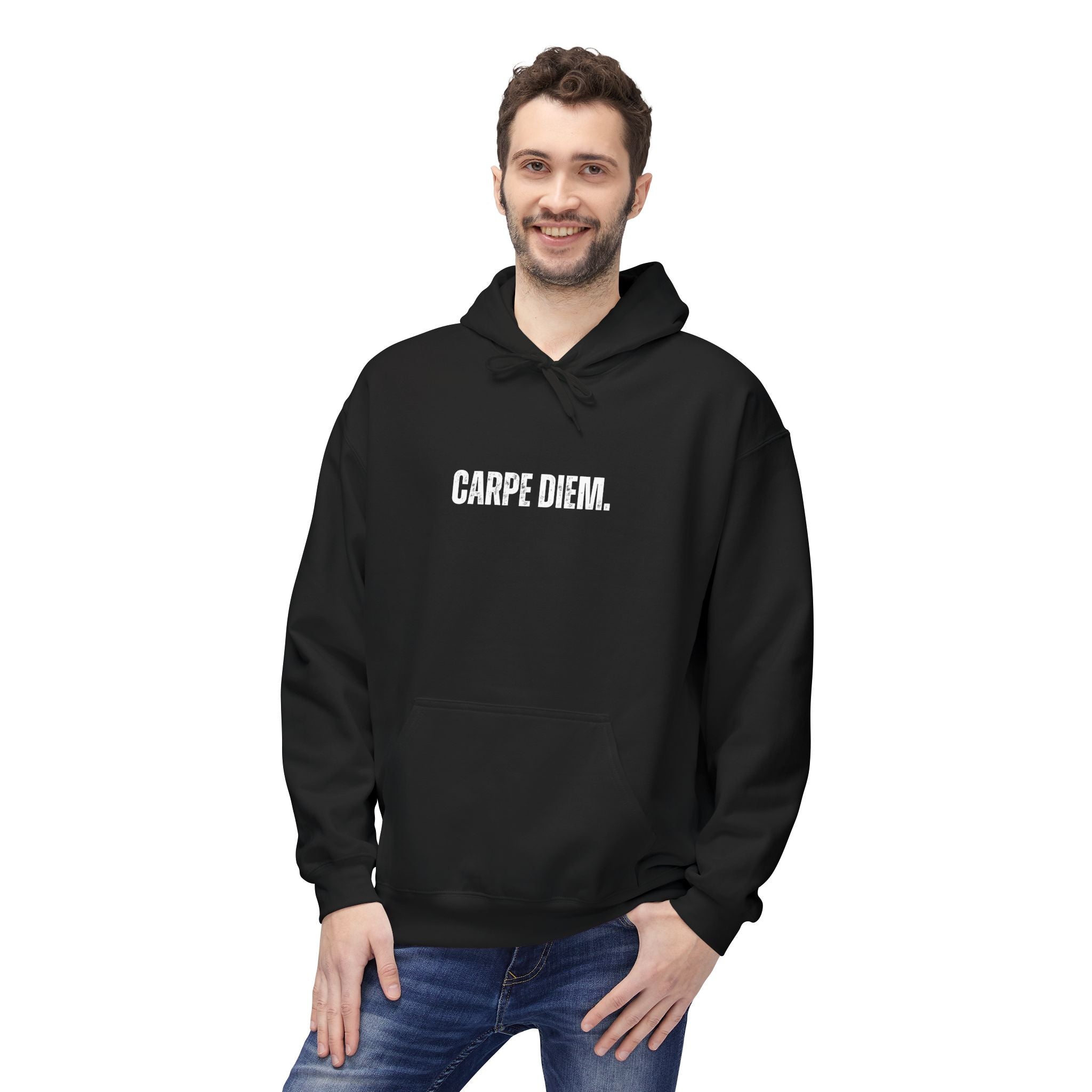 Ancient Quotes Fleece Hoodie | Carpe Diem - Mythos Design