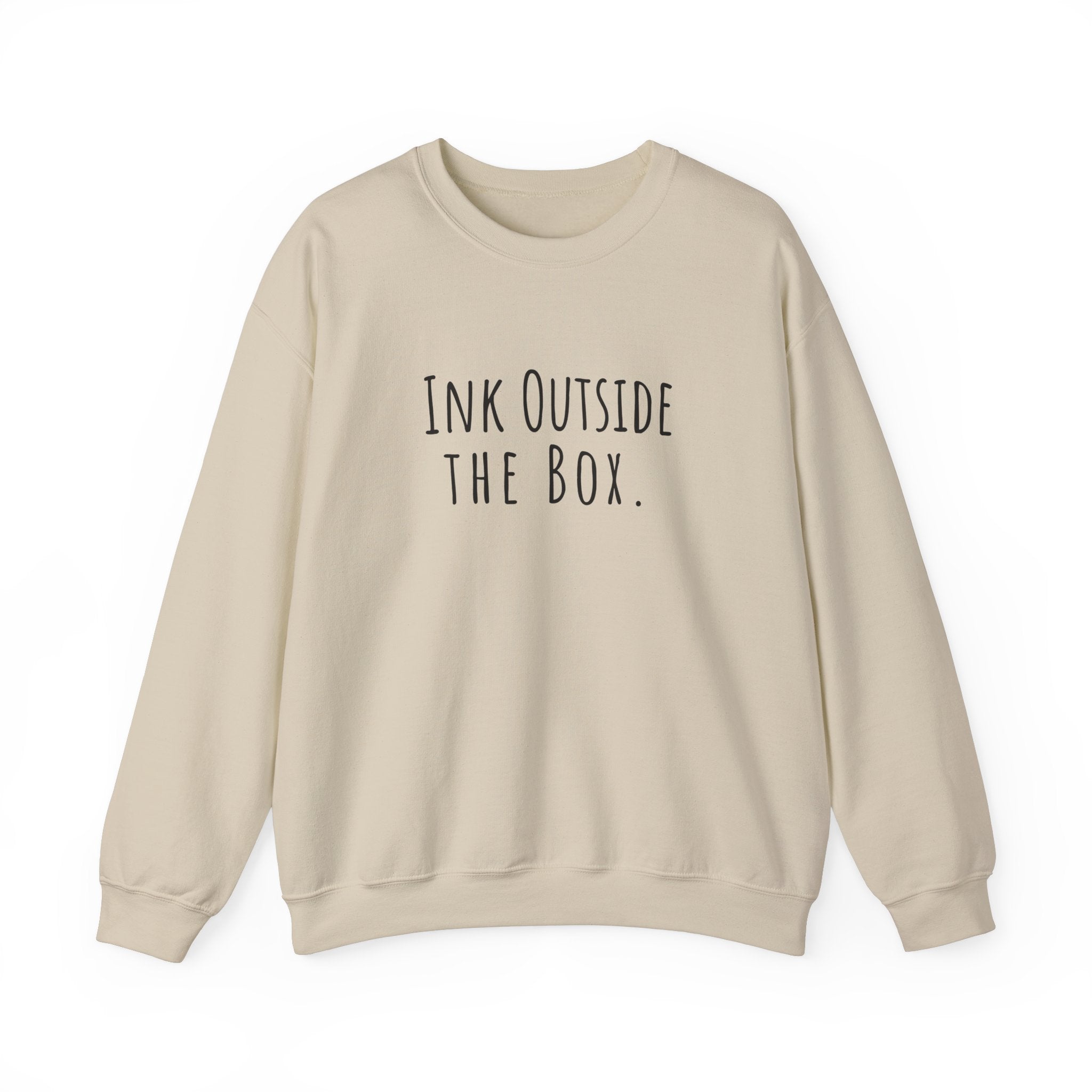 Unisex Artist Sweatshirt | Ink Outside the Box | Art Pun Series Gift - Mythos Design