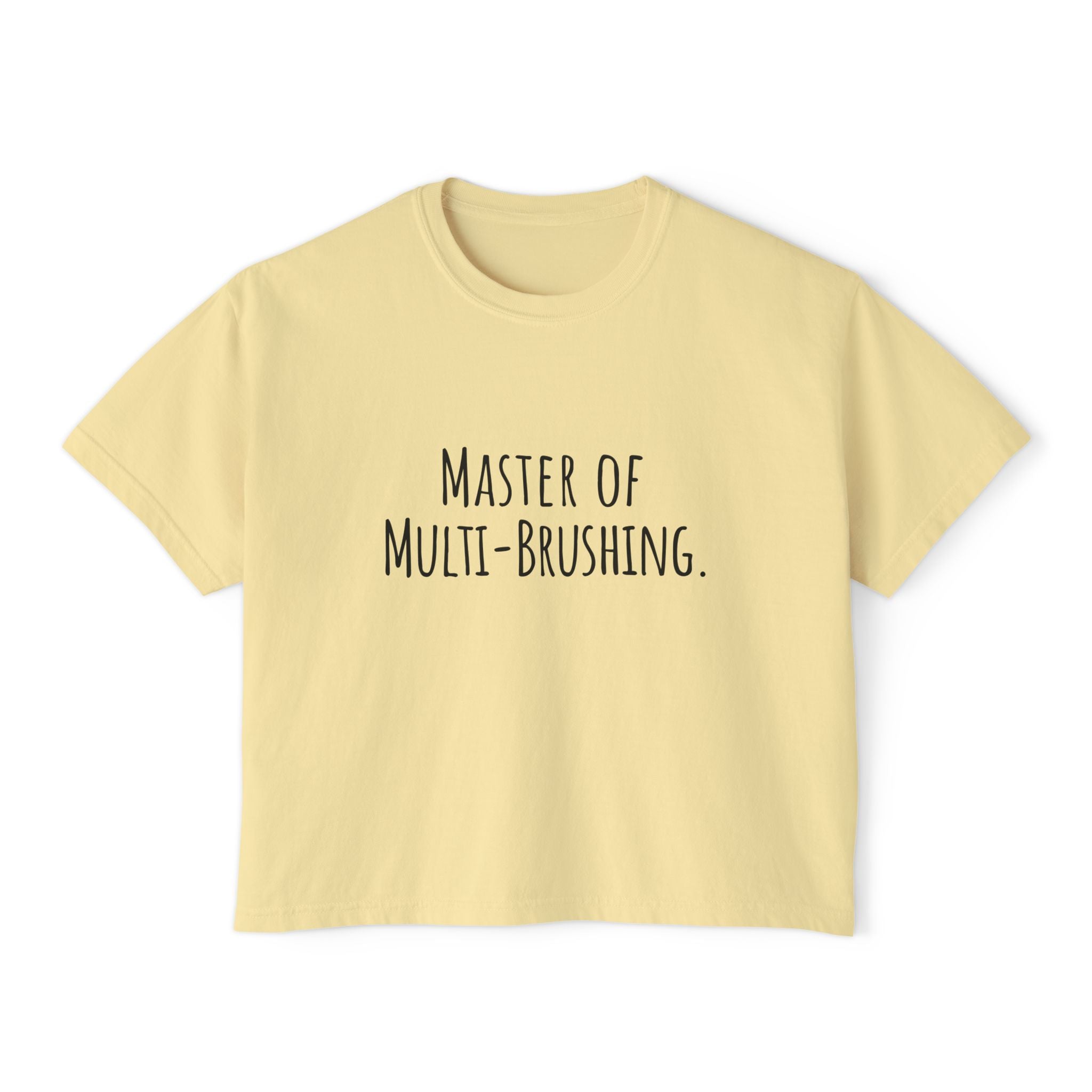 Boxy Artist Shirt | Master of Multi-Brushing | Art Pun Series Gift - Mythos Design