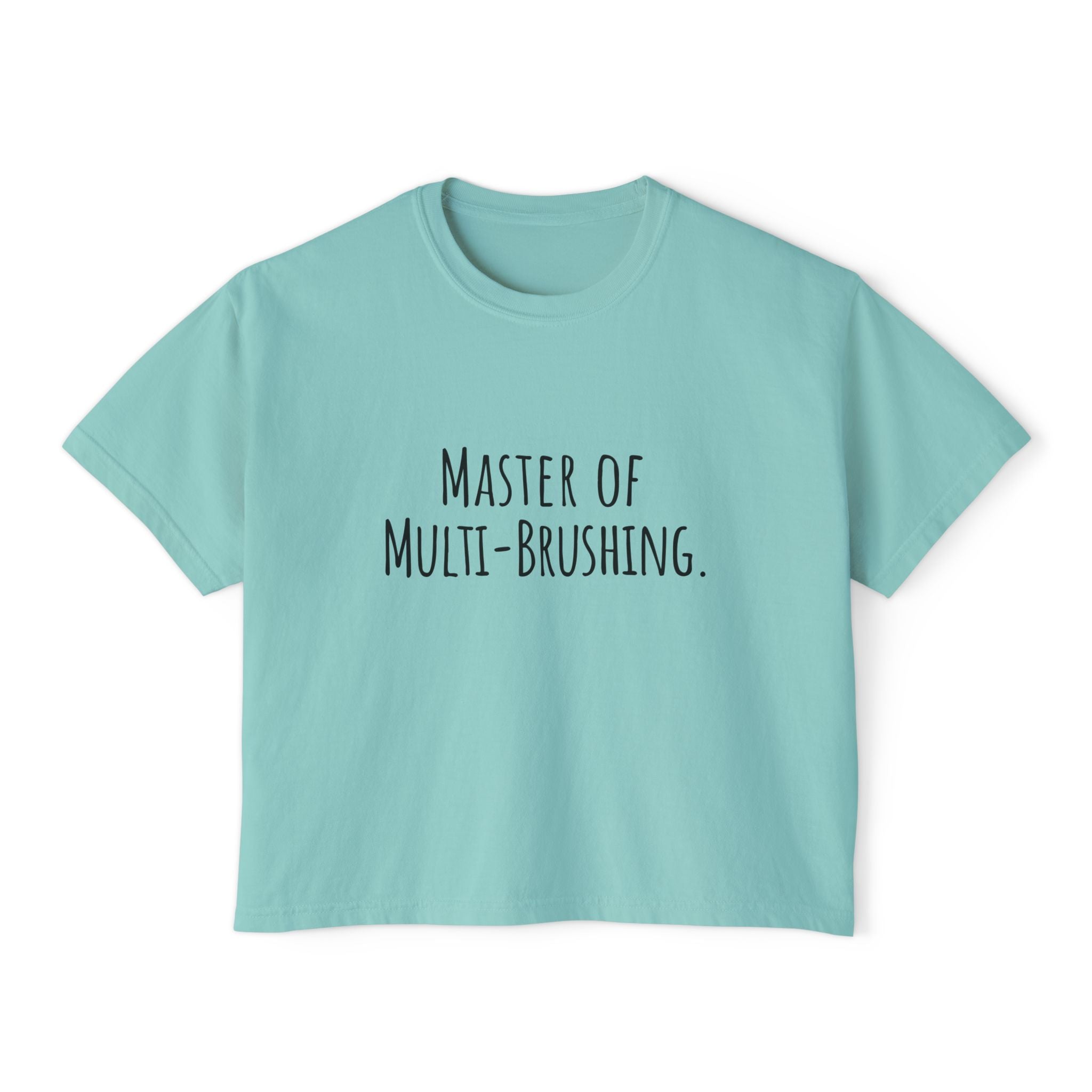 Boxy Artist Shirt | Master of Multi-Brushing | Art Pun Series Gift - Mythos Design