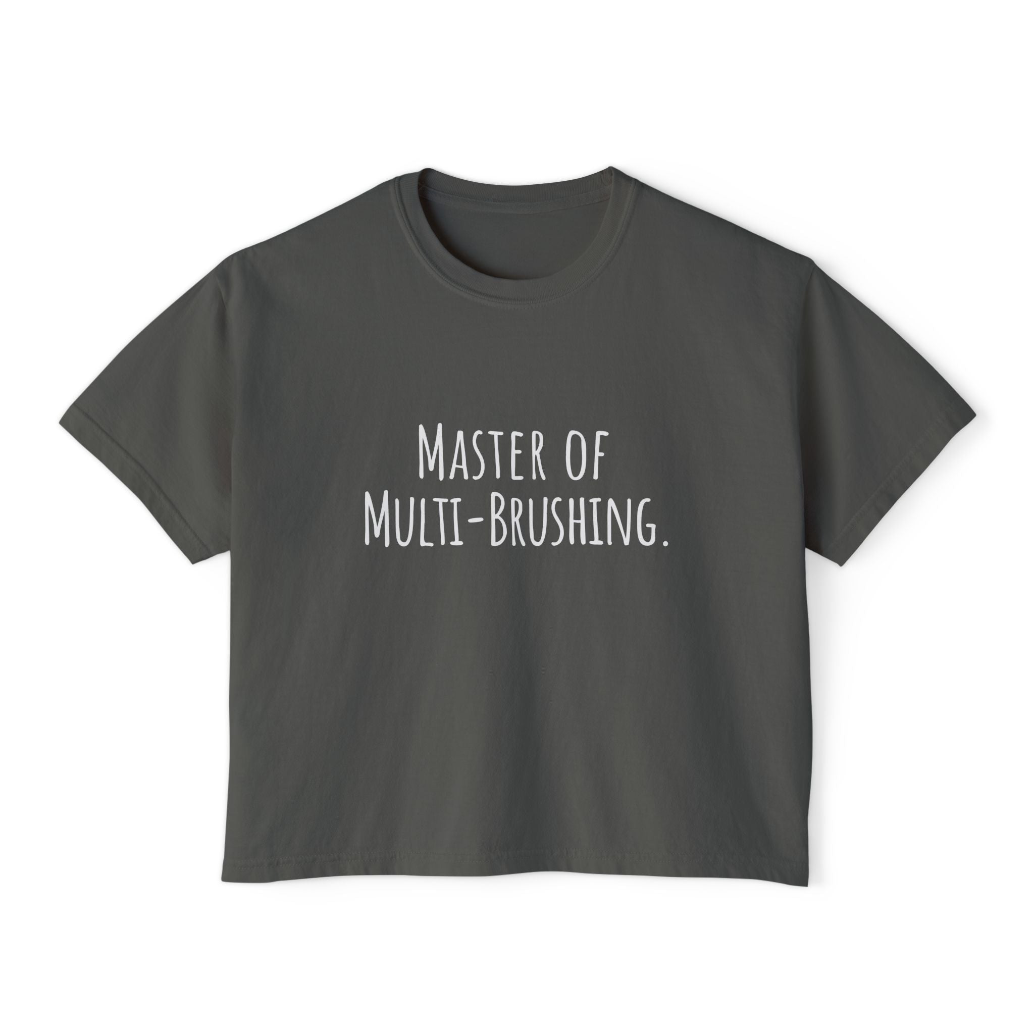 Boxy Artist Shirt | Master of Multi-Brushing | Art Pun Series Gift - Mythos Design