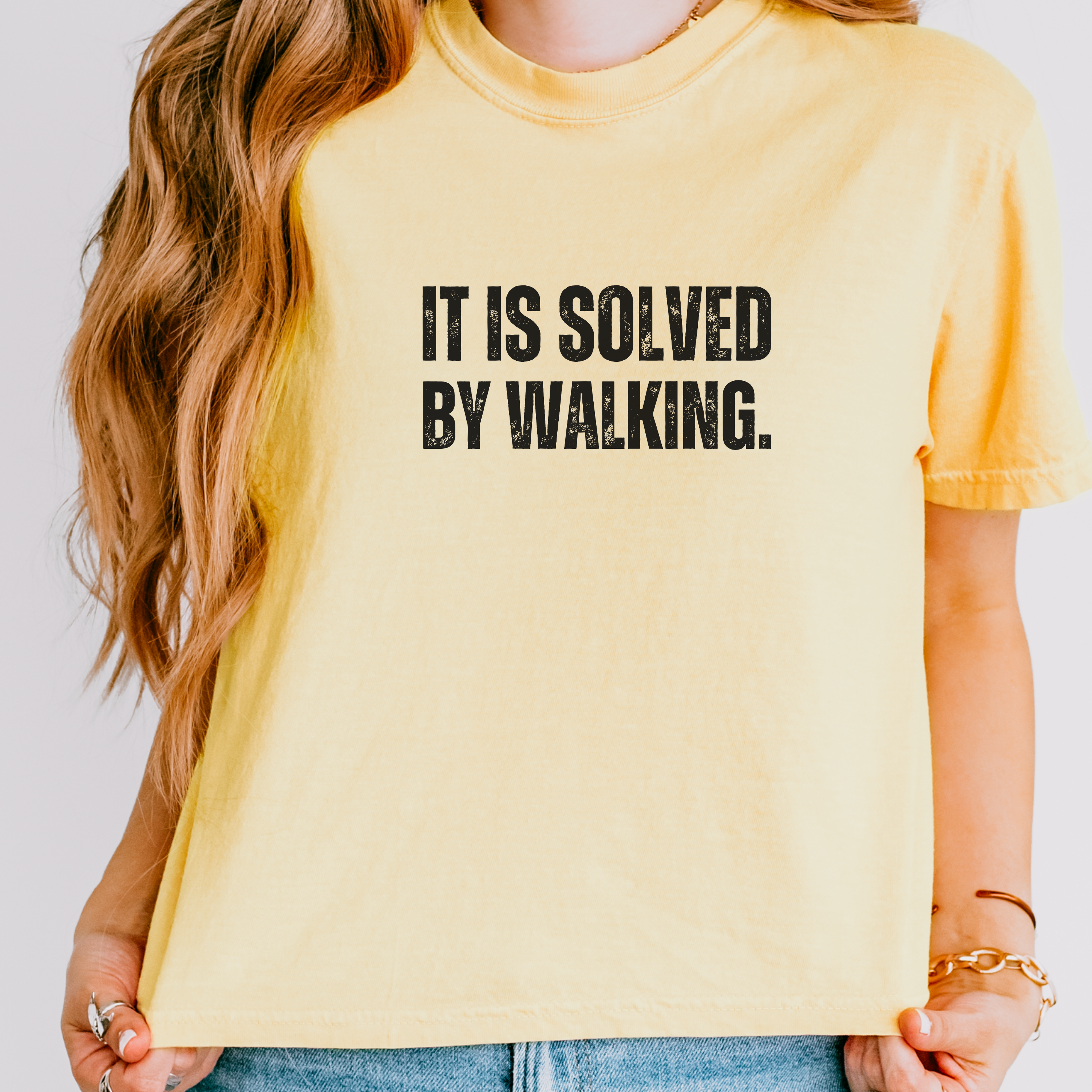 Walking Shirt Wise Quote Gift | Solved by Walking Latin Wisdom Tee - Mythos Design