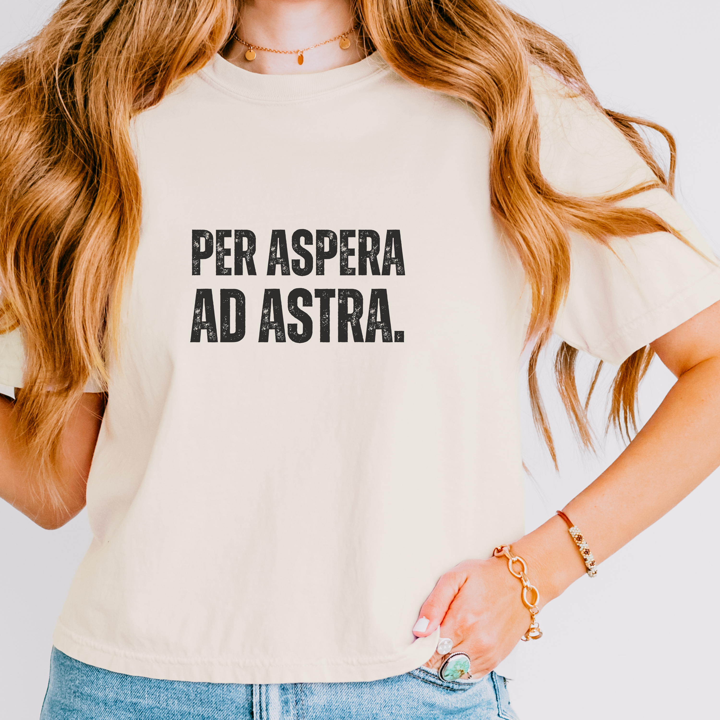 Wise Quote Shirt | Ad Astra "Through Hardships to the Stars" Tee - Mythos Design