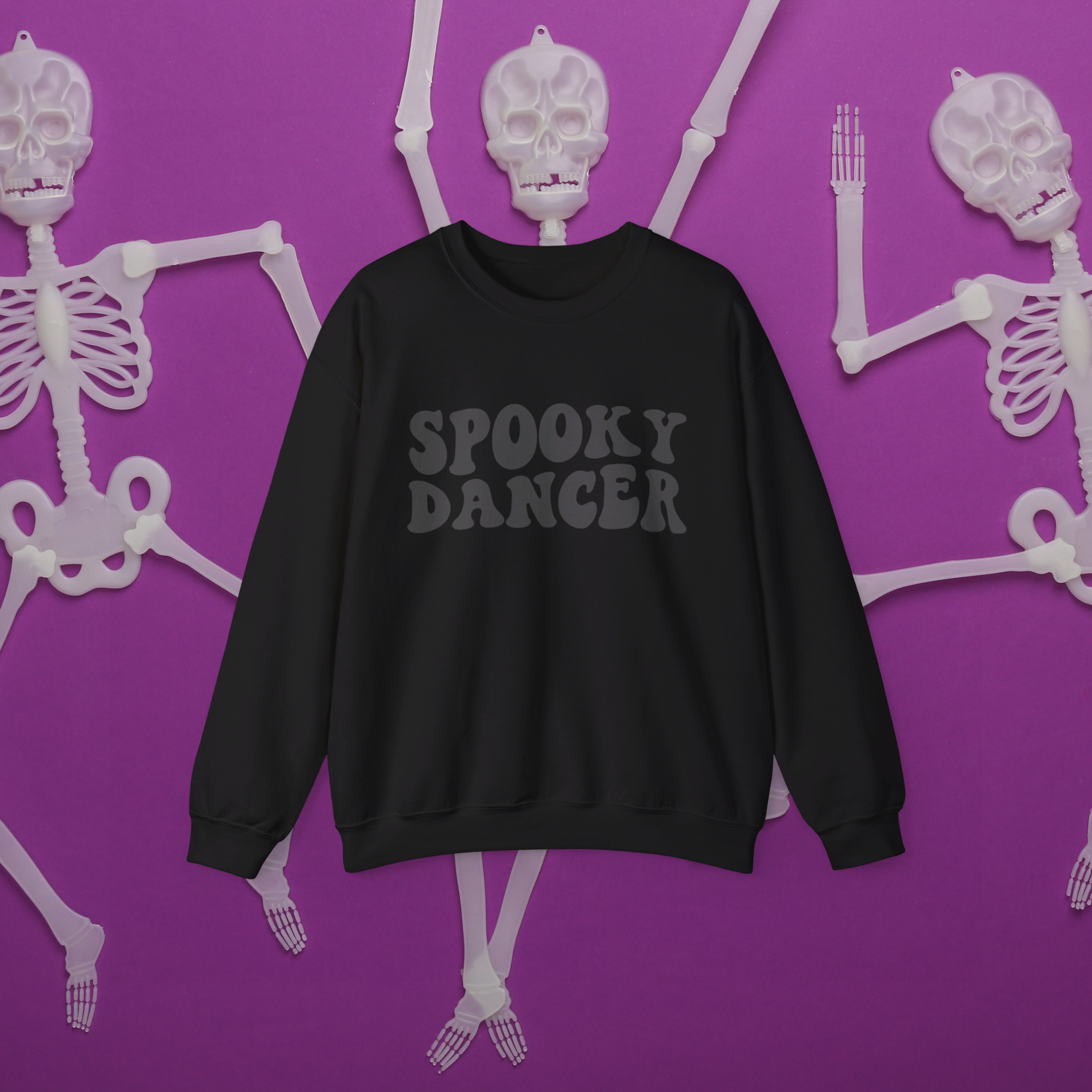 Spooky Dancer Halloween Sweatshirt | Retro Wavy Design - Mythos Design