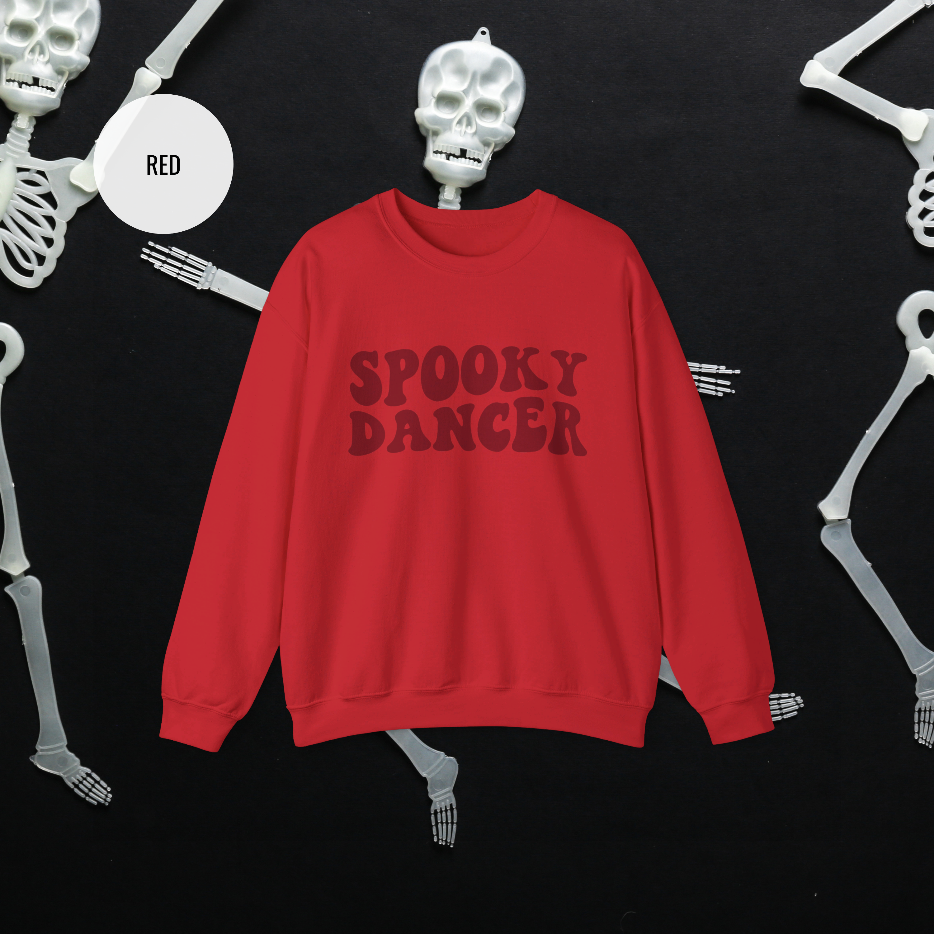 Spooky Dancer Halloween Sweatshirt | Retro Wavy Design - Mythos Design