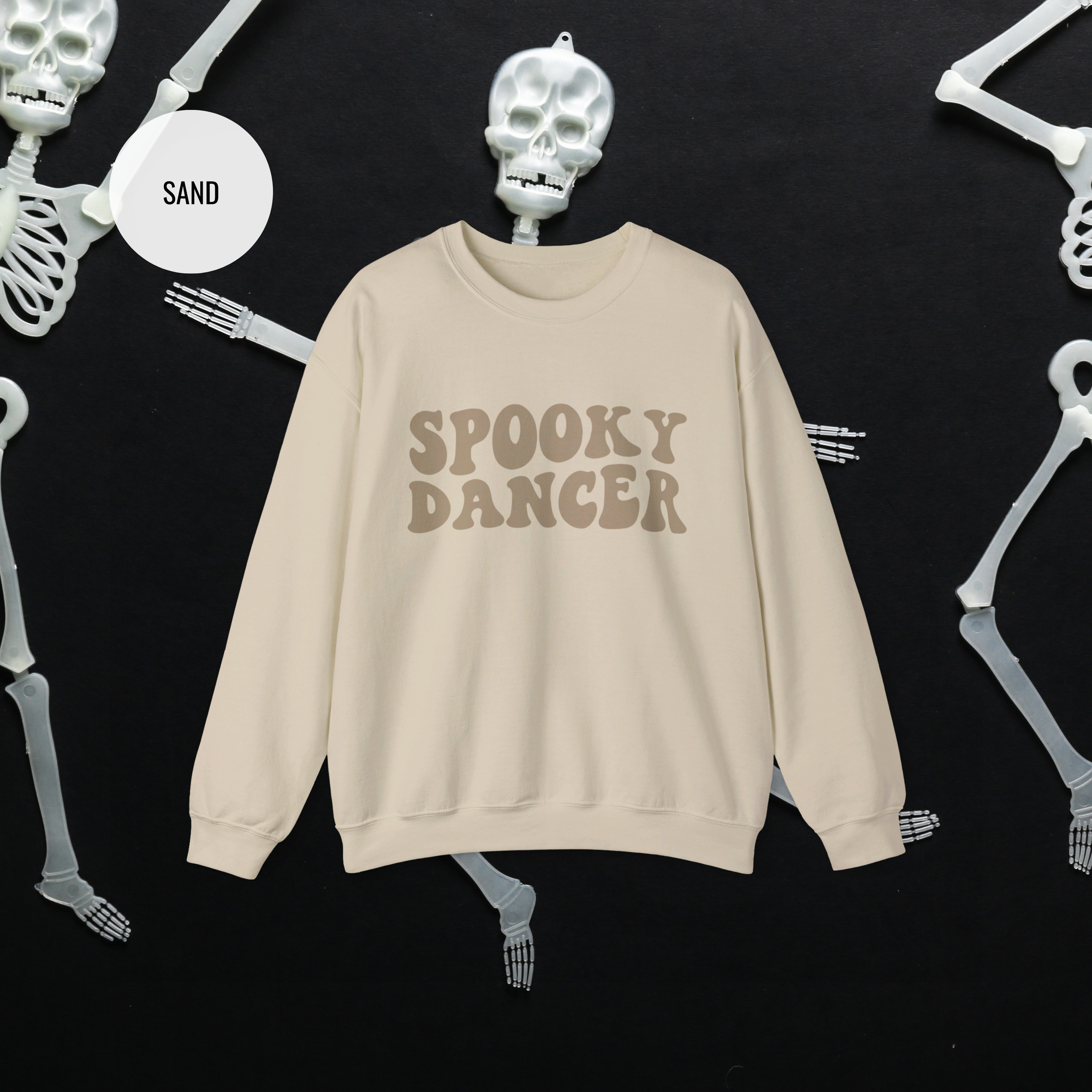 Spooky Dancer Halloween Sweatshirt | Retro Wavy Design - Mythos Design