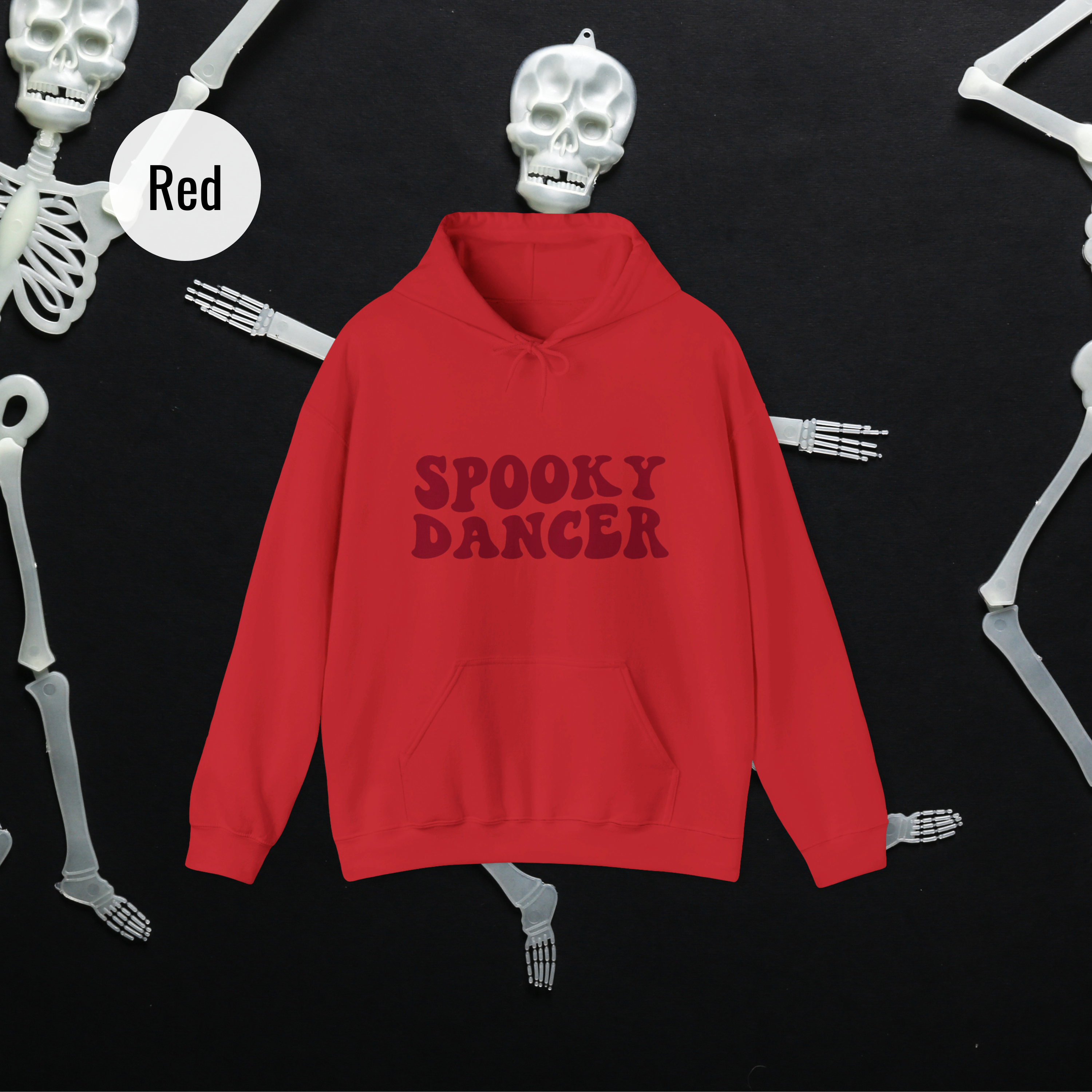 Spooky Dancer Halloween Hoodie | Unisex Eco-Friendly Pullover - Mythos Design