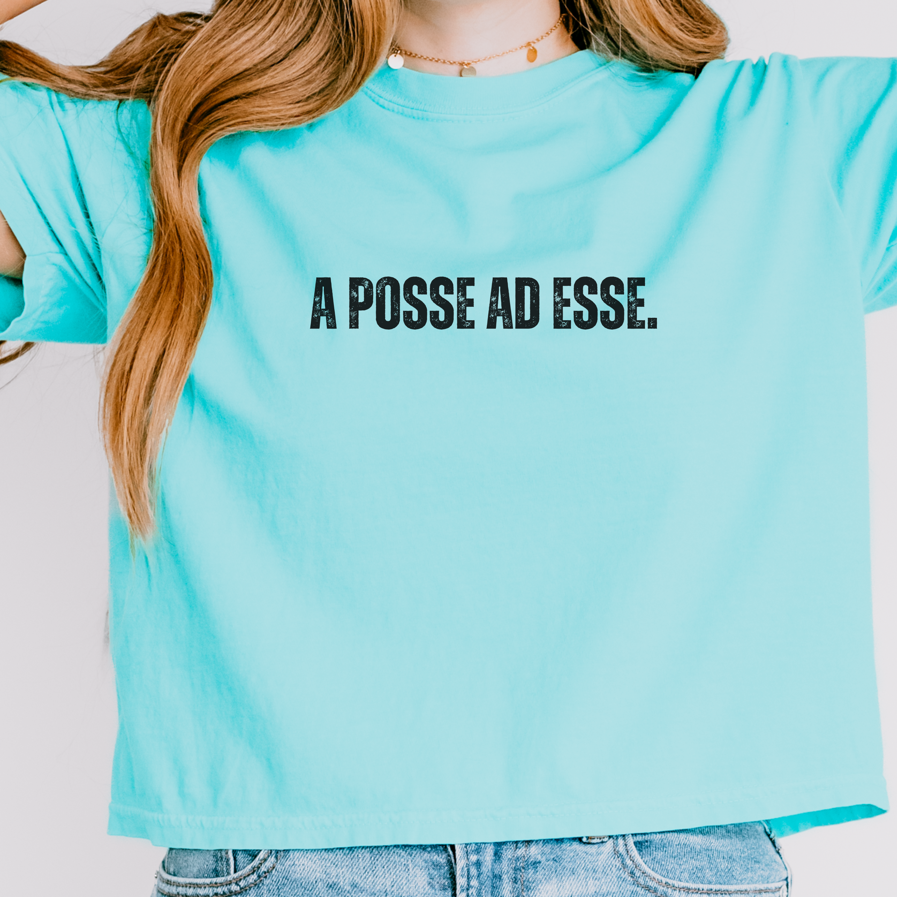 Motivational Women's Boxy T-Shirt | A Posse Ad Esse, From Possibility to Actuality - Mythos Design