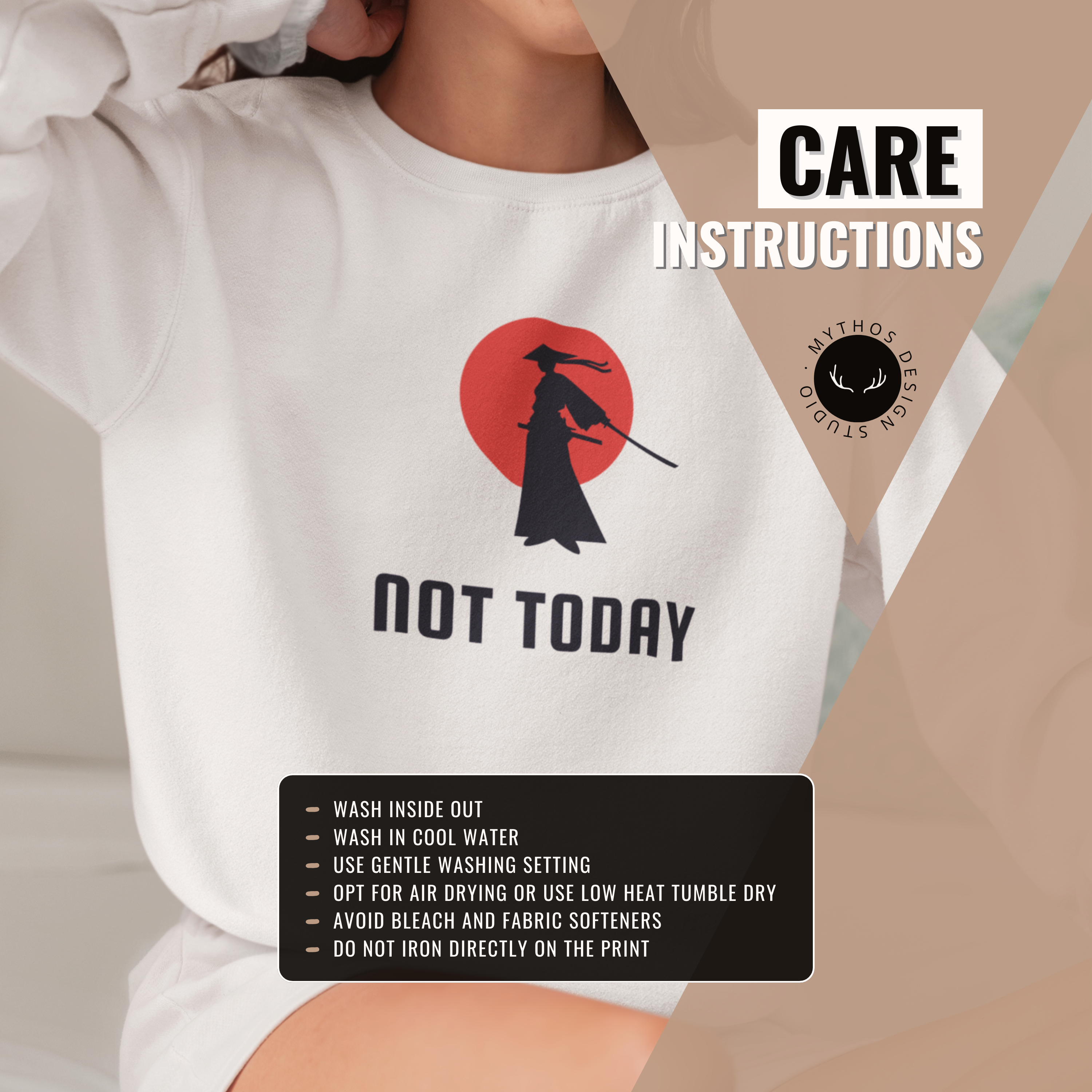 Not Today Sweatshirt | Anime-Inspired Introvert Gift - Mythos Design