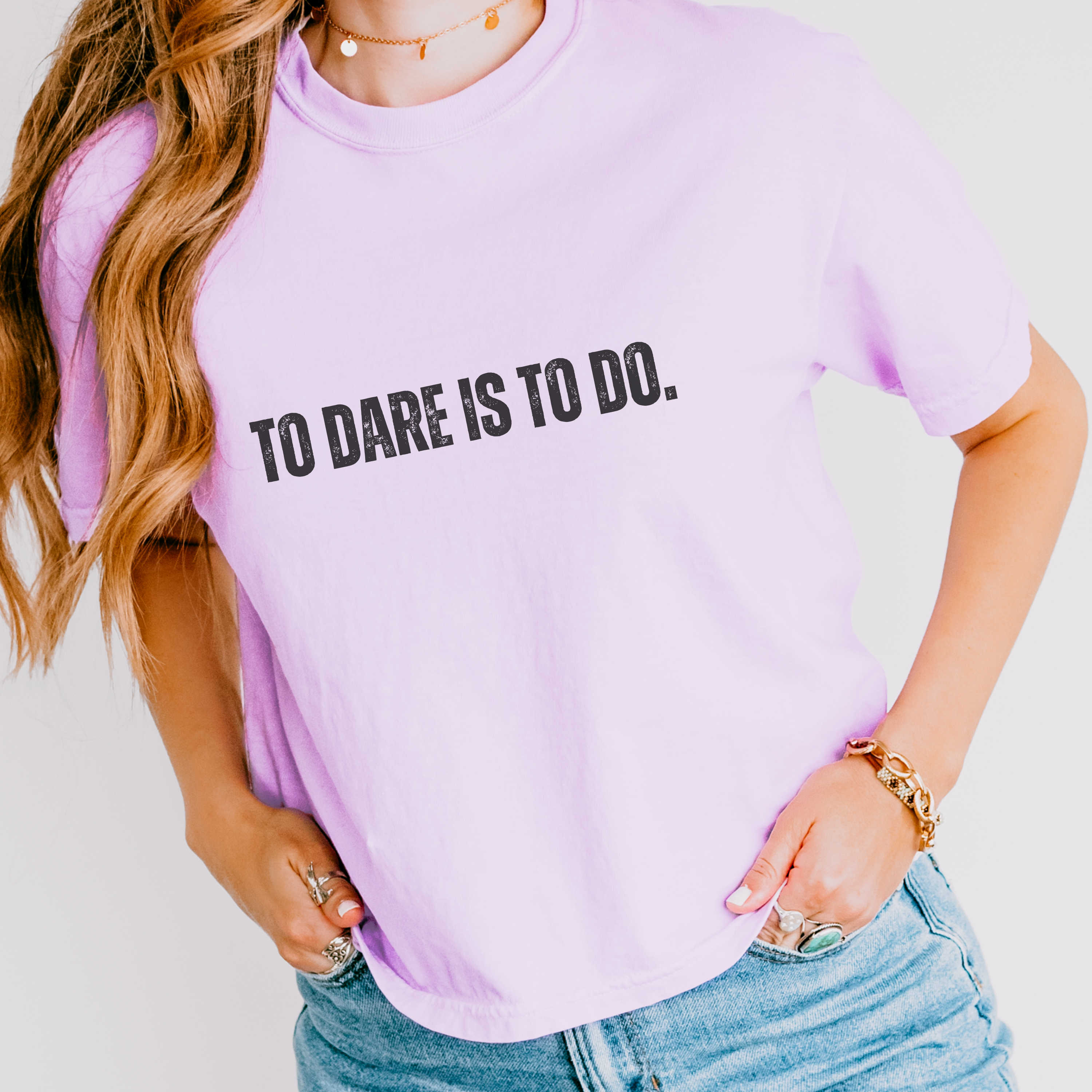 Motivational "Dare to Do" English Tee | Inspiring Gift for Her - Mythos Design