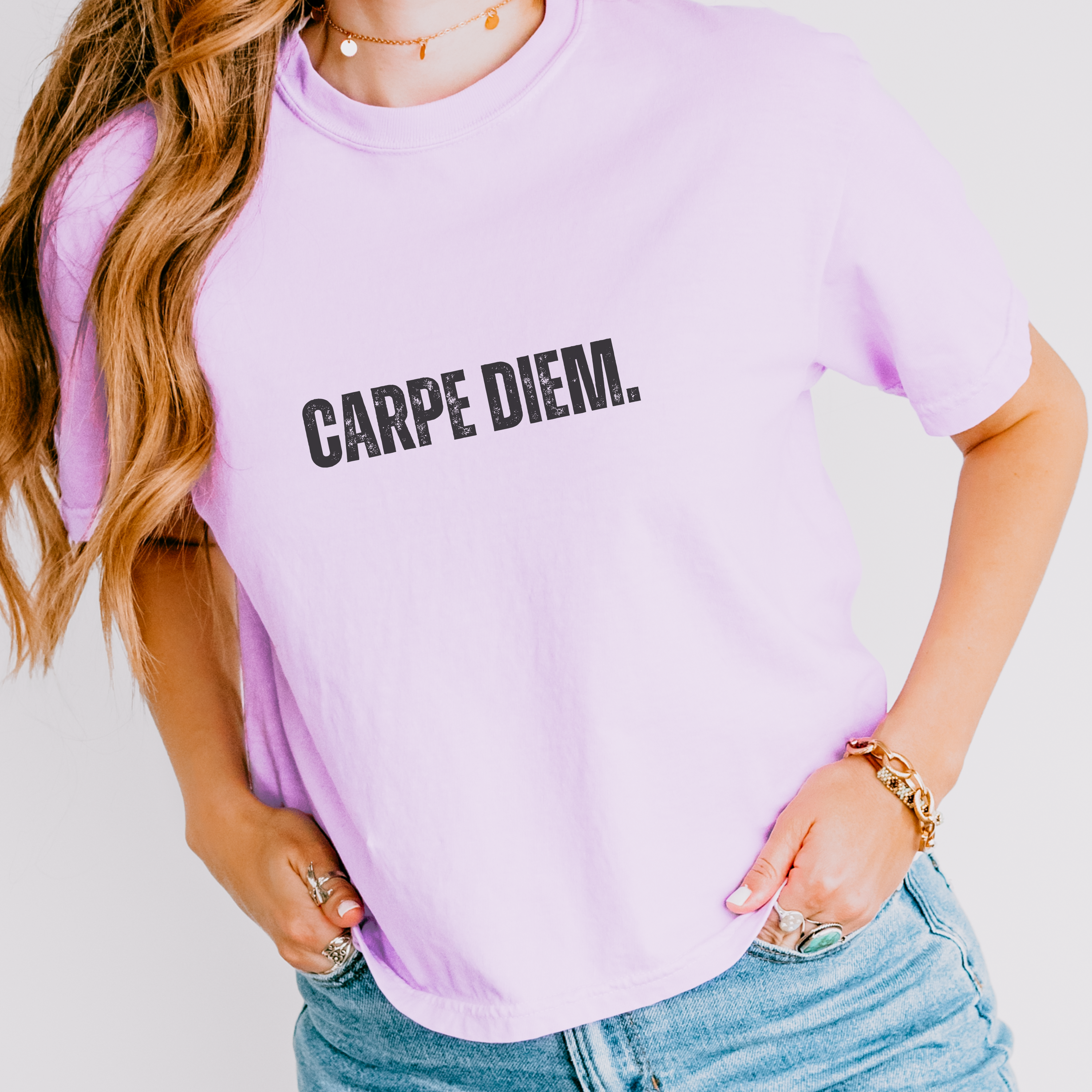 Carpe Diem Seize the Day T-Shirt | Motivational Boxy Tee - Mythos Design