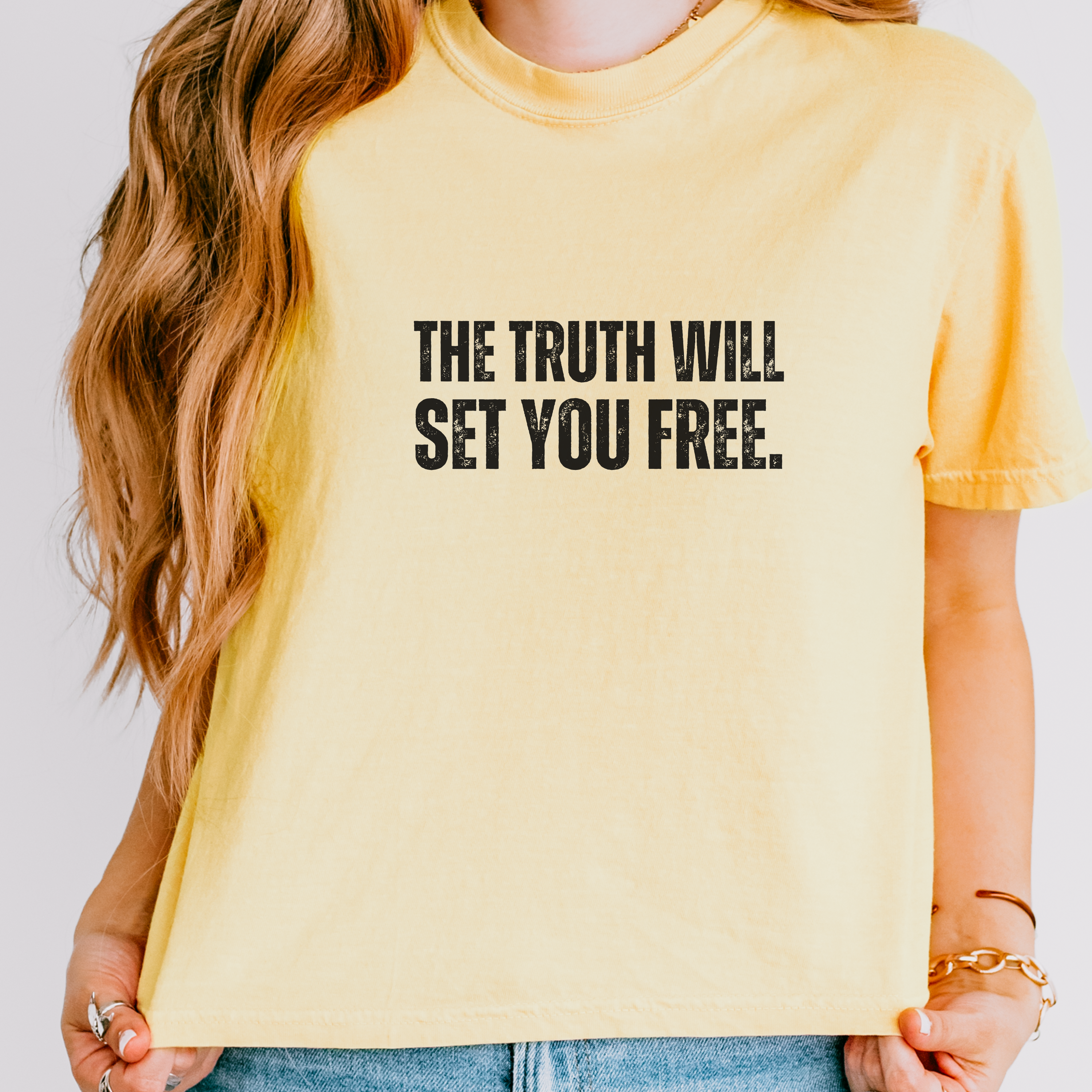 Truth Quote "The Truth Will Set You Free" Tee | Boxy Gift T-Shirt - Mythos Design