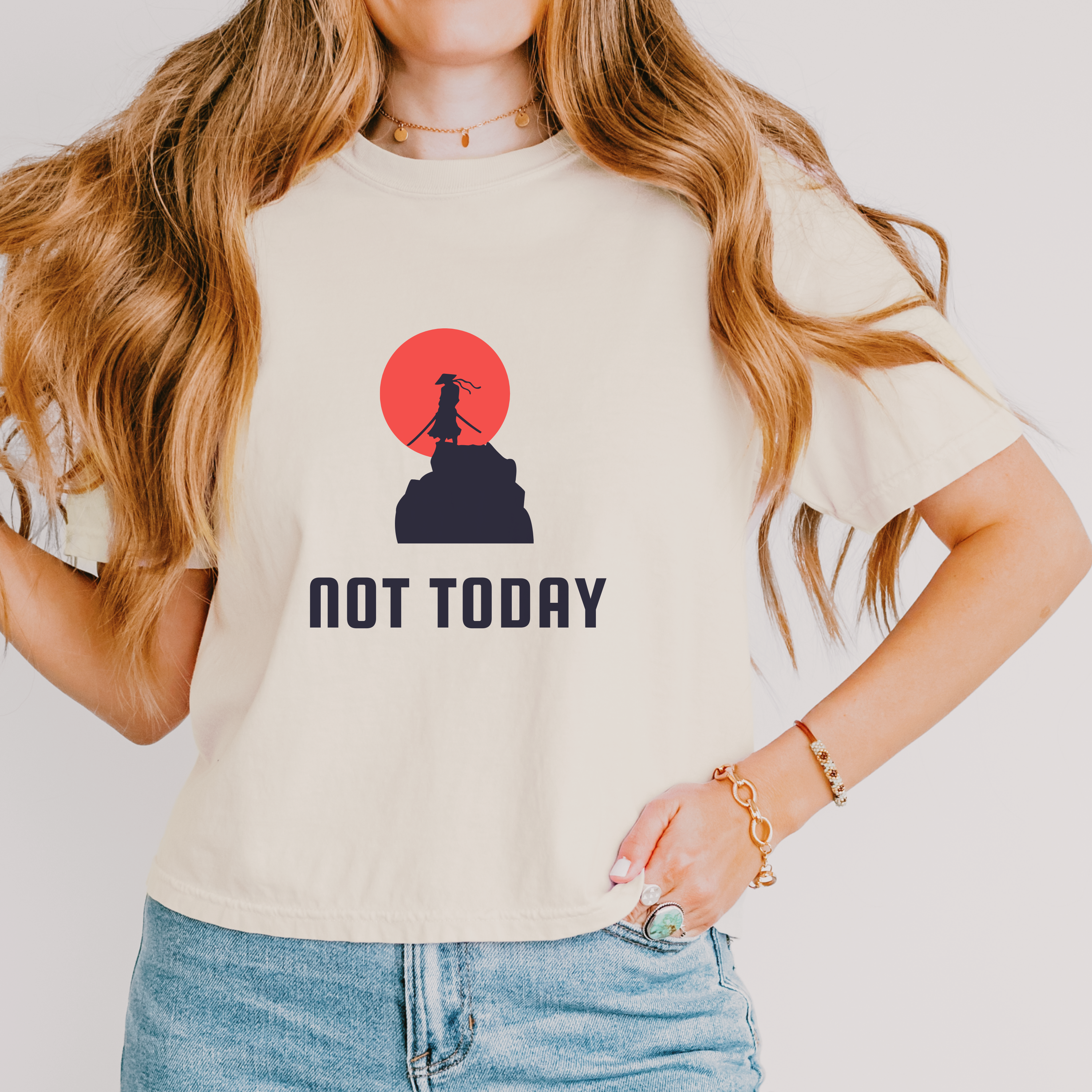 Not Today 2 Boxy Women's Tee  |  Eco-Friendly, Oversized Fit - Mythos Design