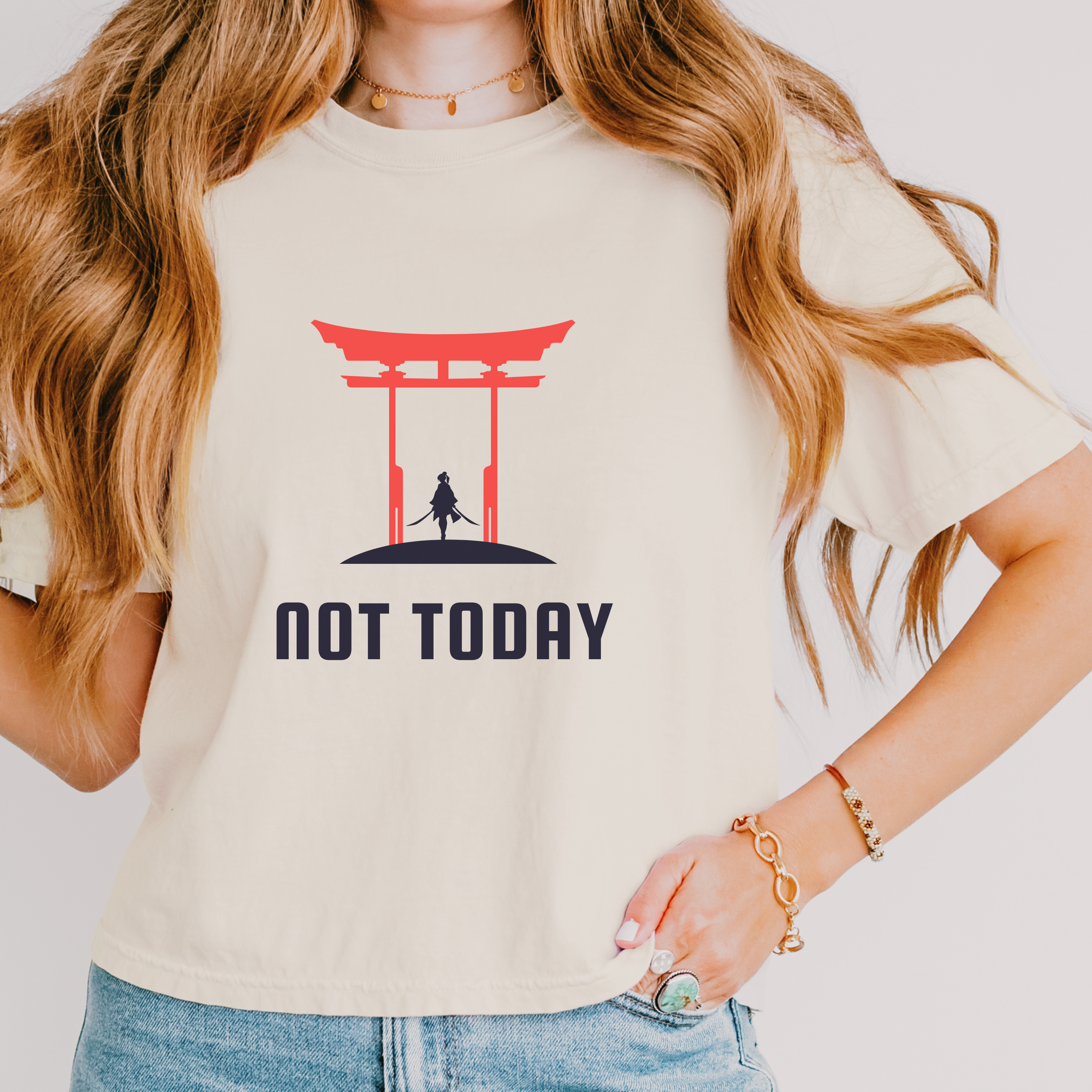 Not Today 4 Boxy Women's Tee | Eco-Friendly, Oversized Fit - Mythos Design