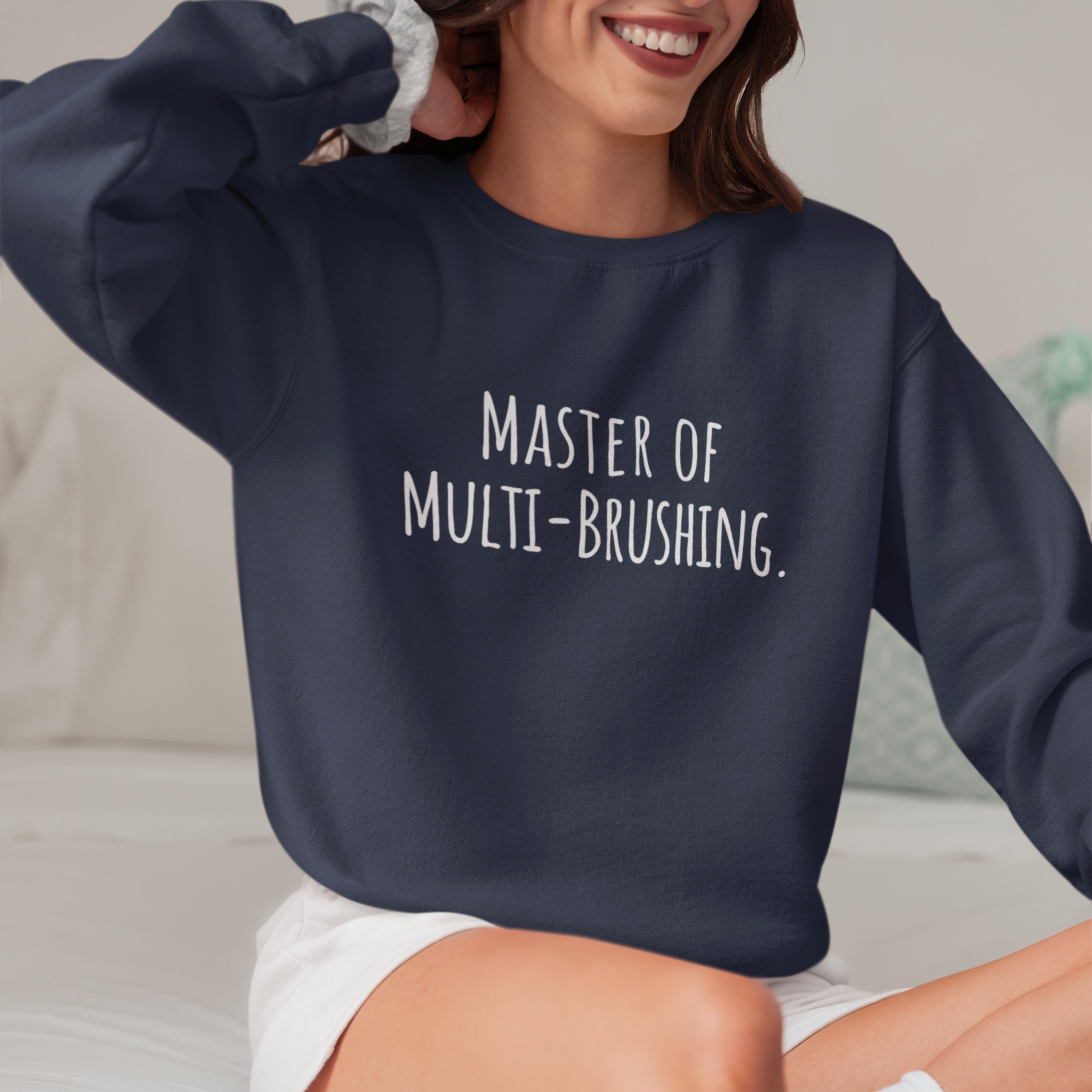 Unisex Artist Sweatshirt | Master of Multi-Brushing | Art Pun Series Gift - Mythos Design