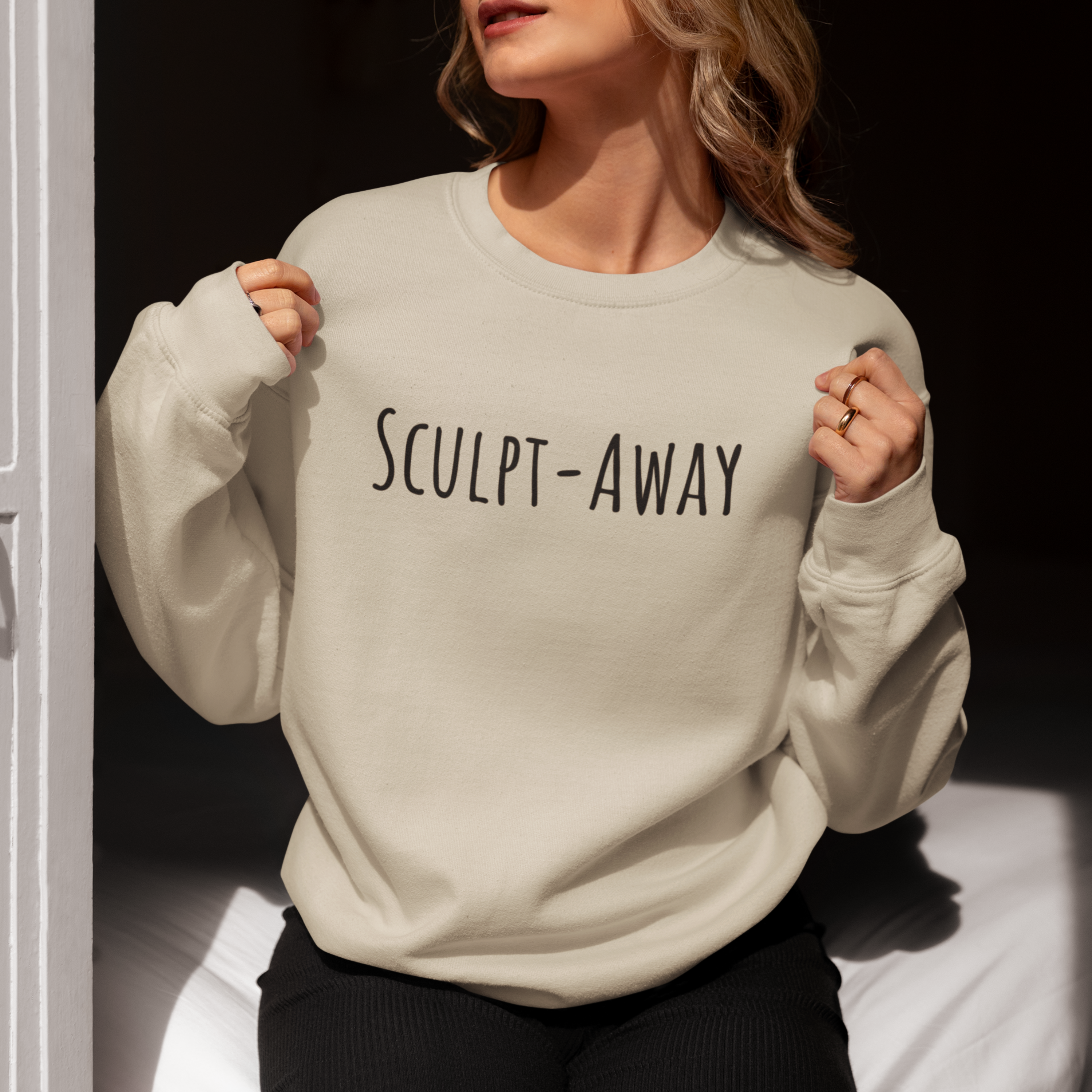 Unisex Artist Sweatshirt | Sculpt-Away | Art Pun Series Gift - Mythos Design