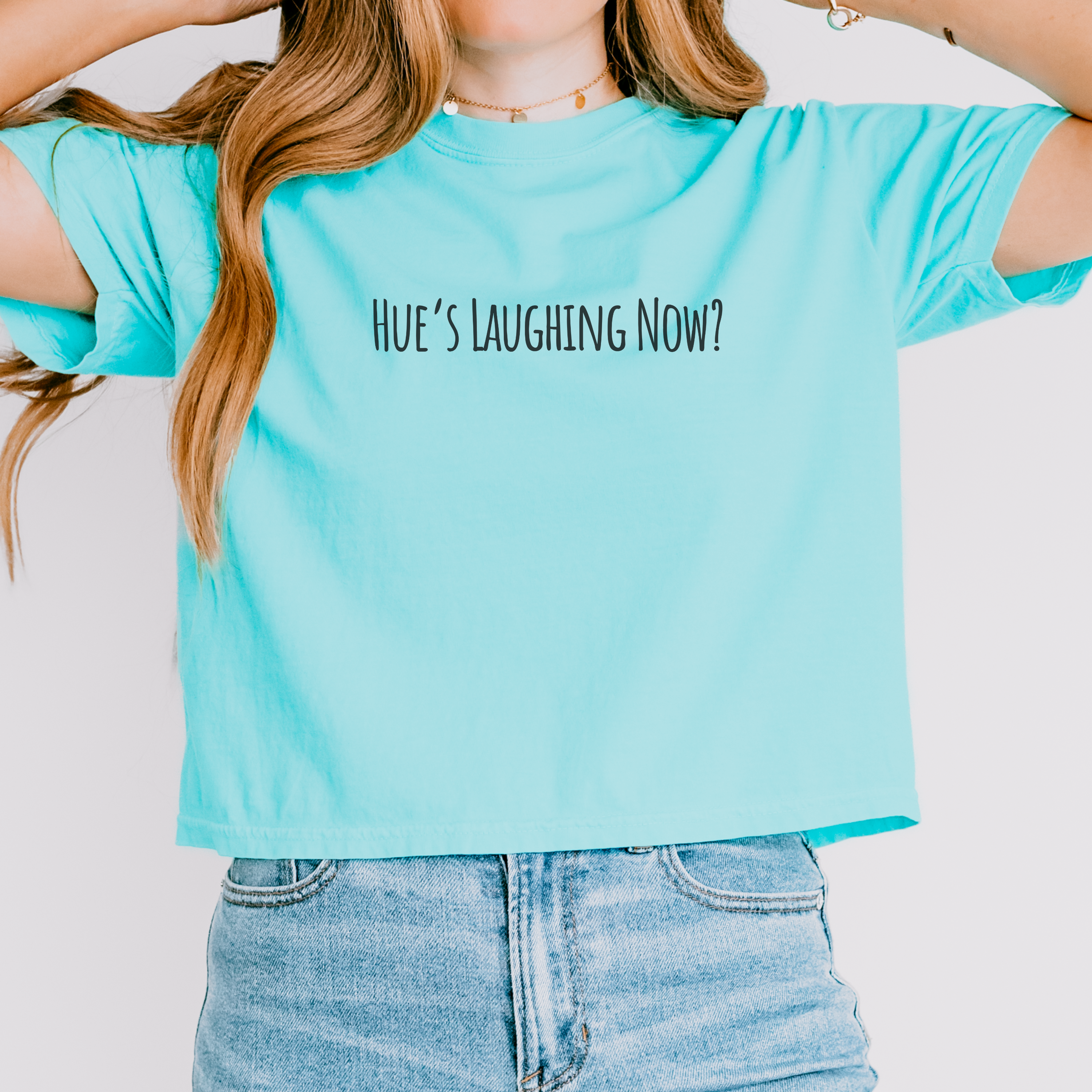 Boxy Artist Shirt | Hue's Laughing Now? | Art Pun Series Gift - Mythos Design