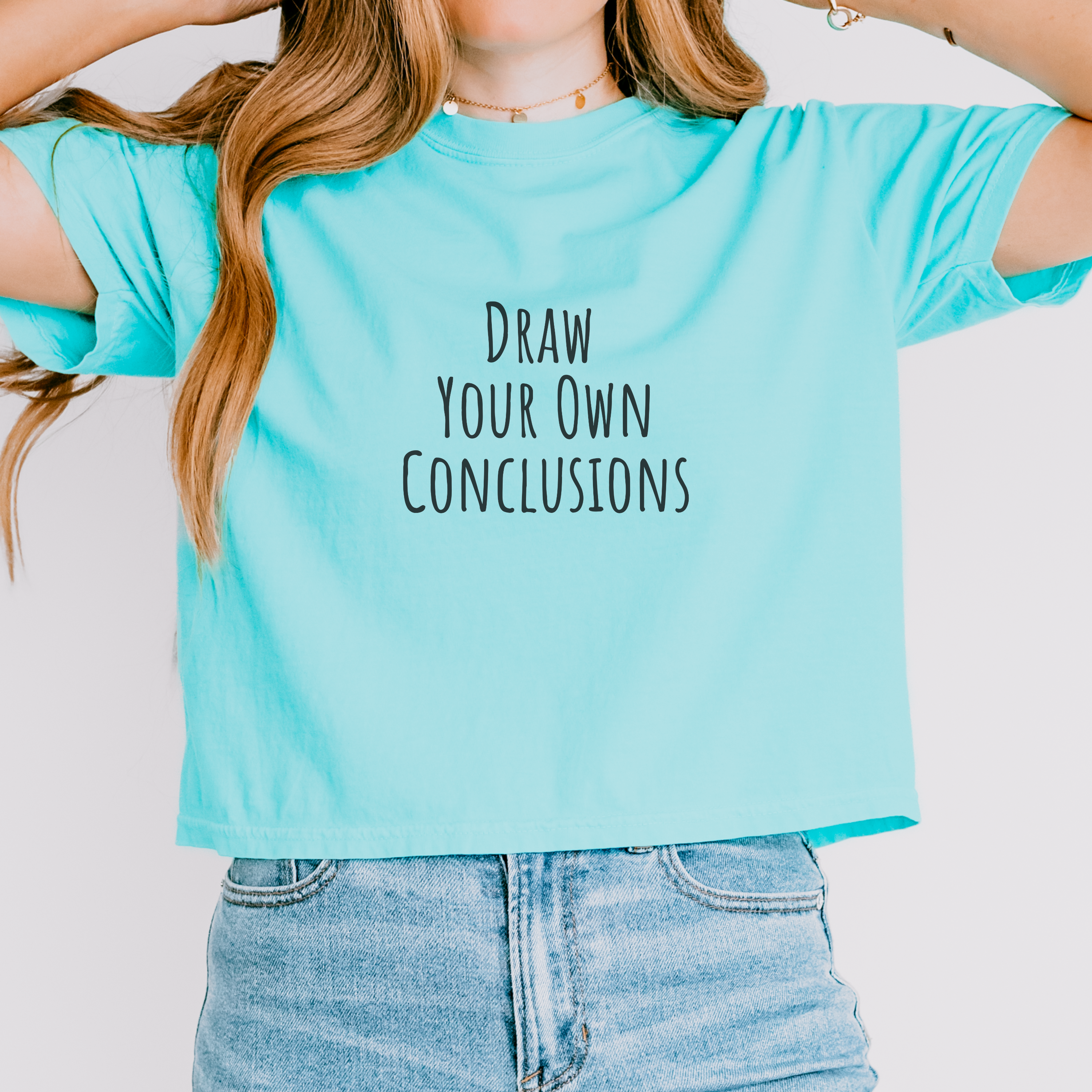 Boxy Artist Shirt | Draw Your Own Conclusions | Art Pun Series Gift - Mythos Design