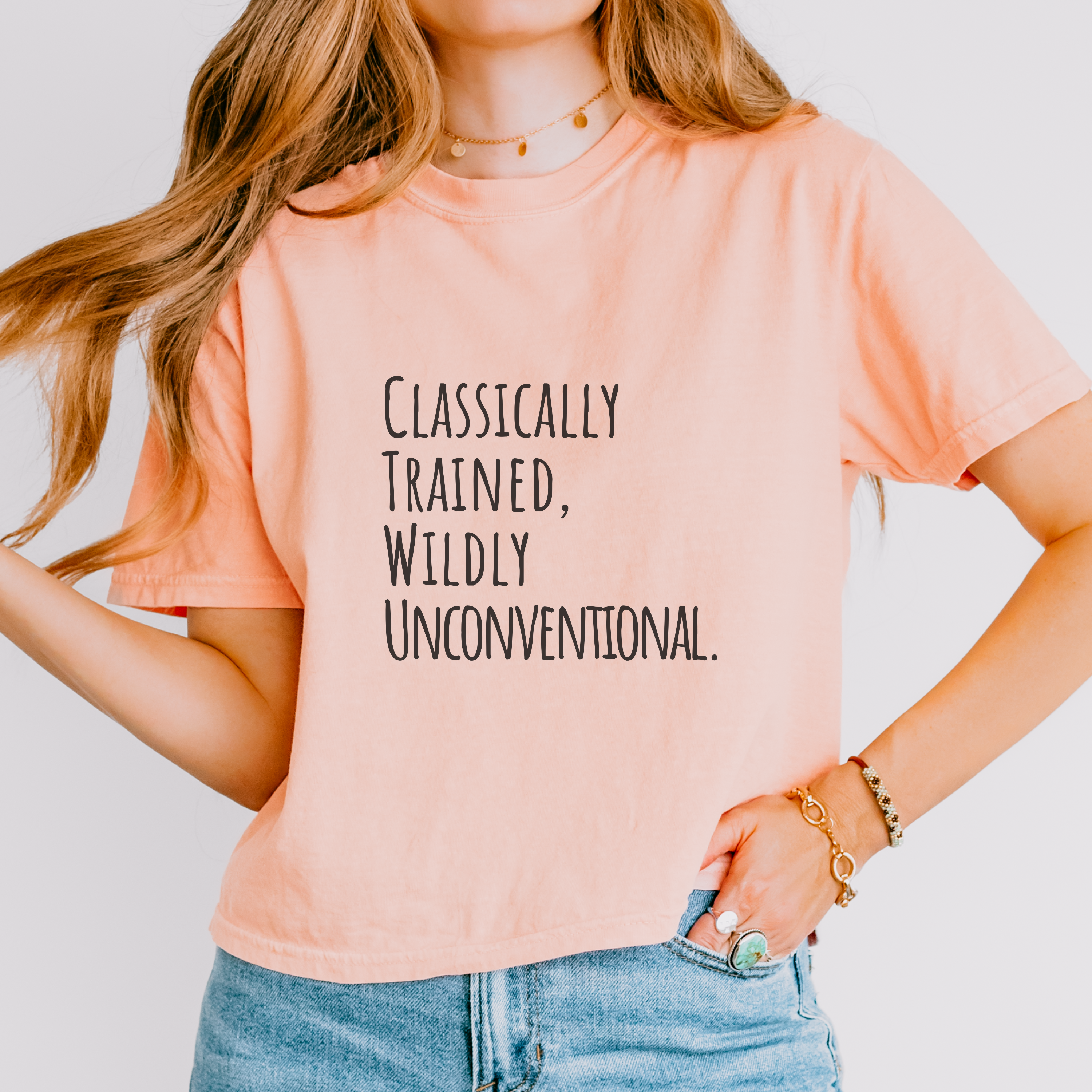 Boxy Artist Shirt | Classically Trained, Wildly Unconventional | Art Pun Series Gift - Mythos Design