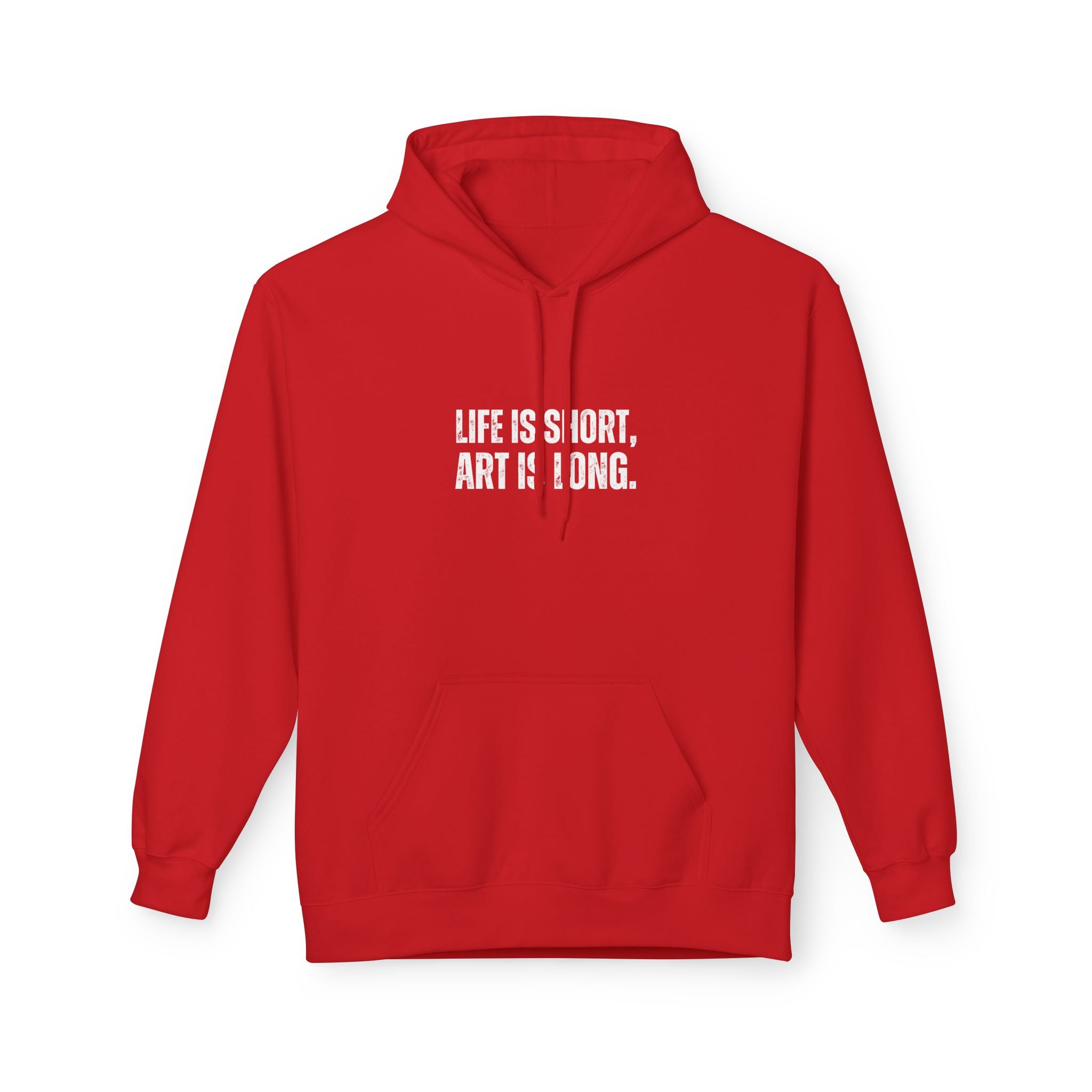 Ancient Quotes Fleece Hoodie | Life is Short, Art is Long - Mythos Design