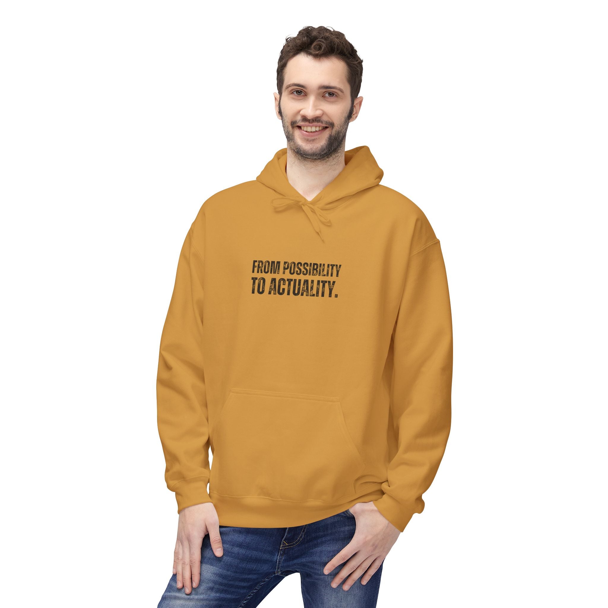 Ancient Quotes Fleece Hoodie | From Possibility to Actuality - Mythos Design