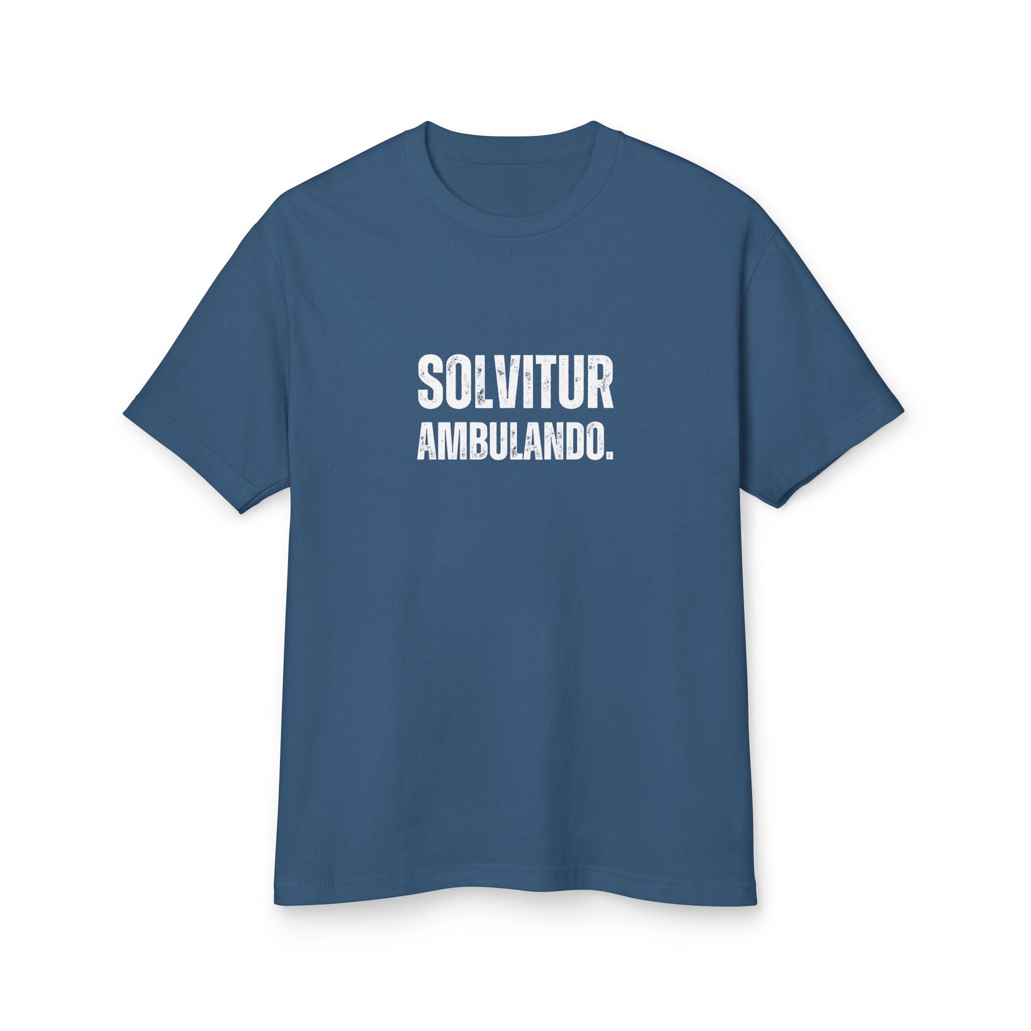 Unisex Ancient Quotes Shirt | Solvitur Ambulando | Inspirational Gift Tee - Mythos Design