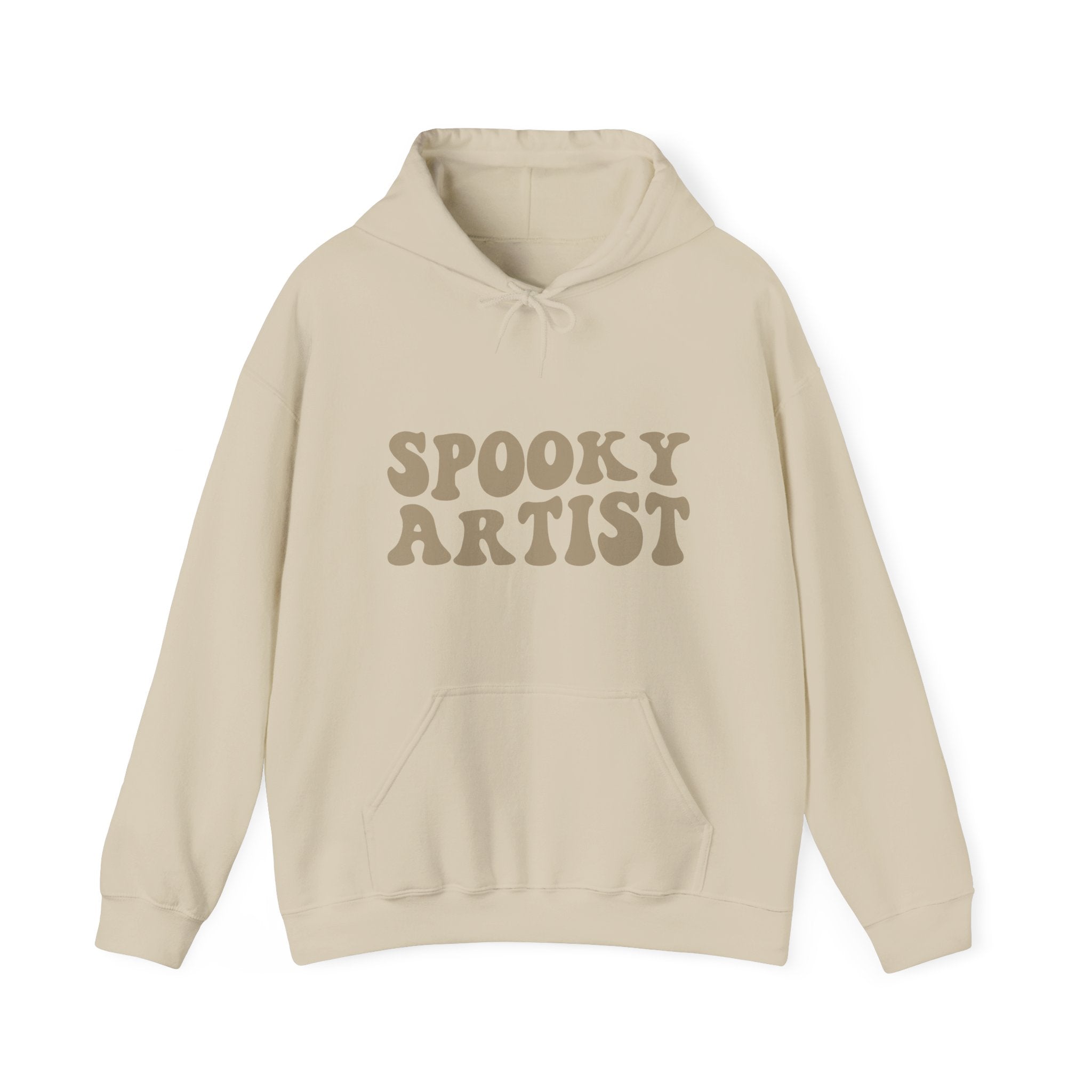 Spooky Artist Hoodie | Green Unisex Retro Halloween Sweatshirt - Mythos Design