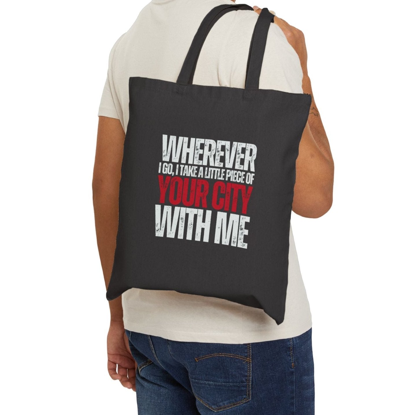 Canvas Tote Bag, Custom | Cities Collection - Mythos Design