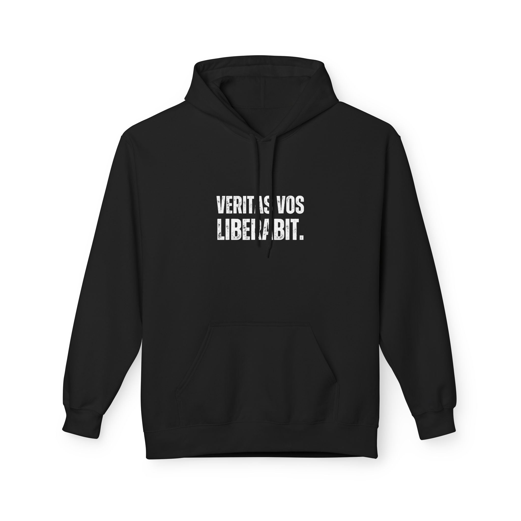 Ancient Quotes Fleece Hoodie | Veritas Vos Liberabit - Mythos Design