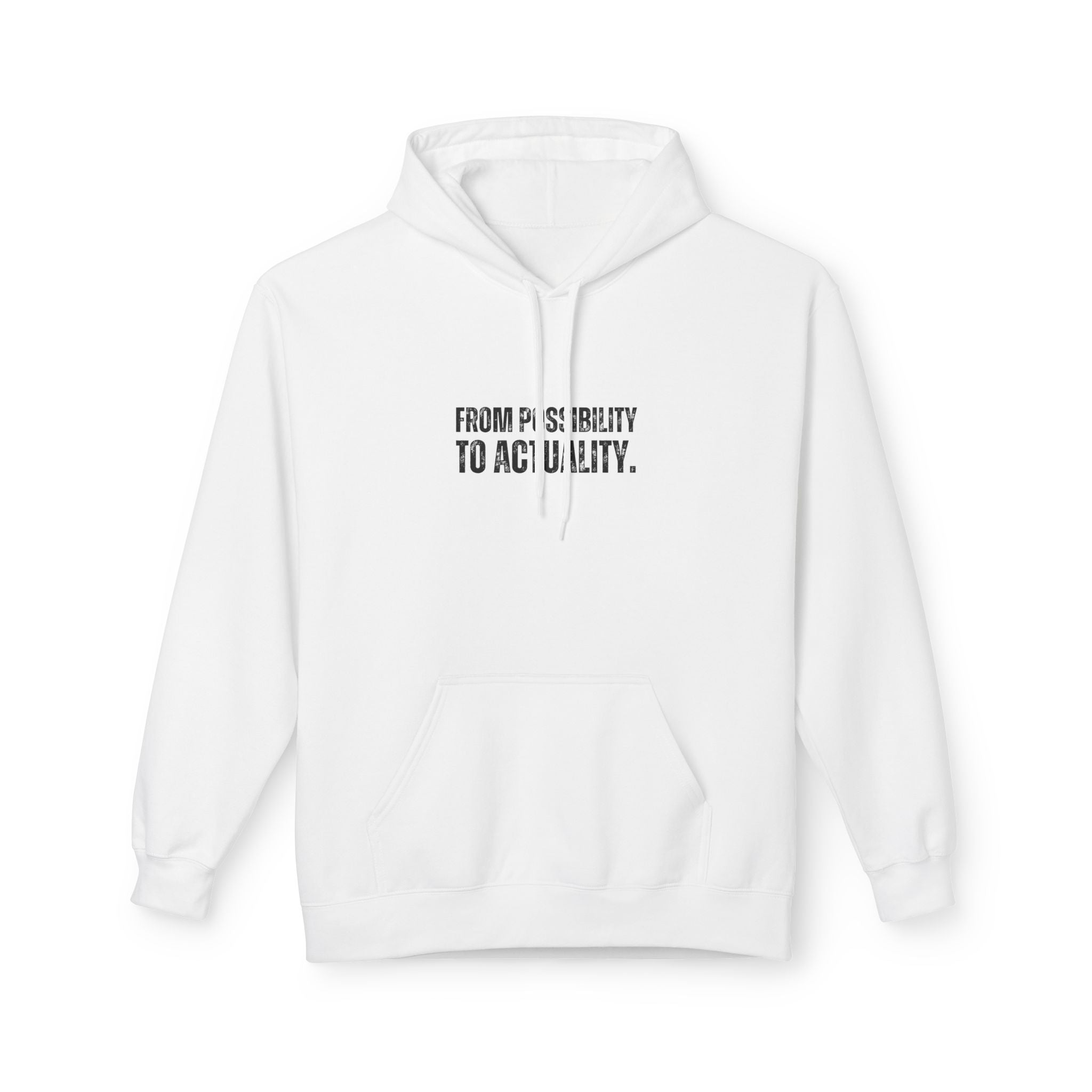 Ancient Quotes Fleece Hoodie | From Possibility to Actuality - Mythos Design