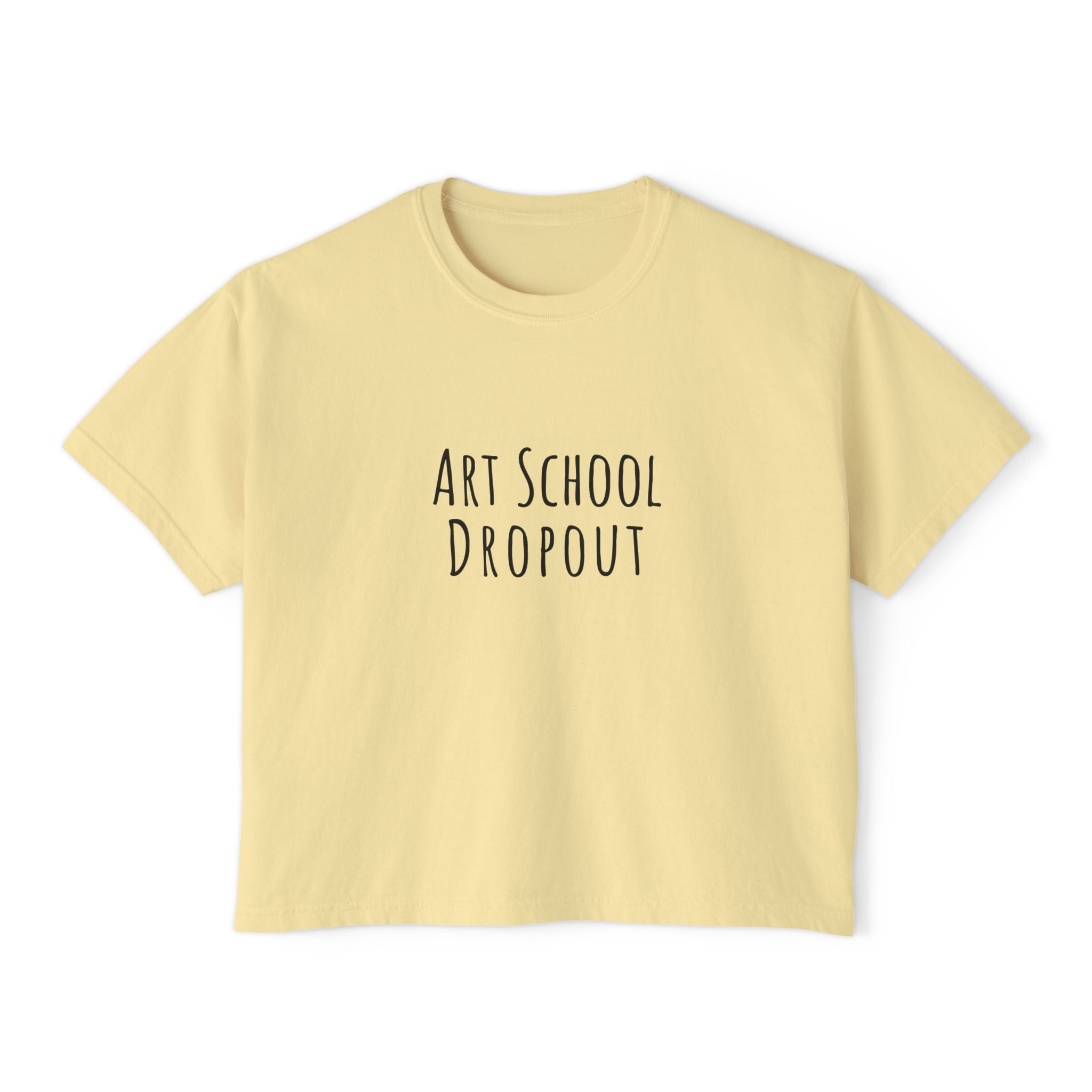 Boxy Artist Shirt | Art School Dropout | Art Pun Series Gift - Mythos Design