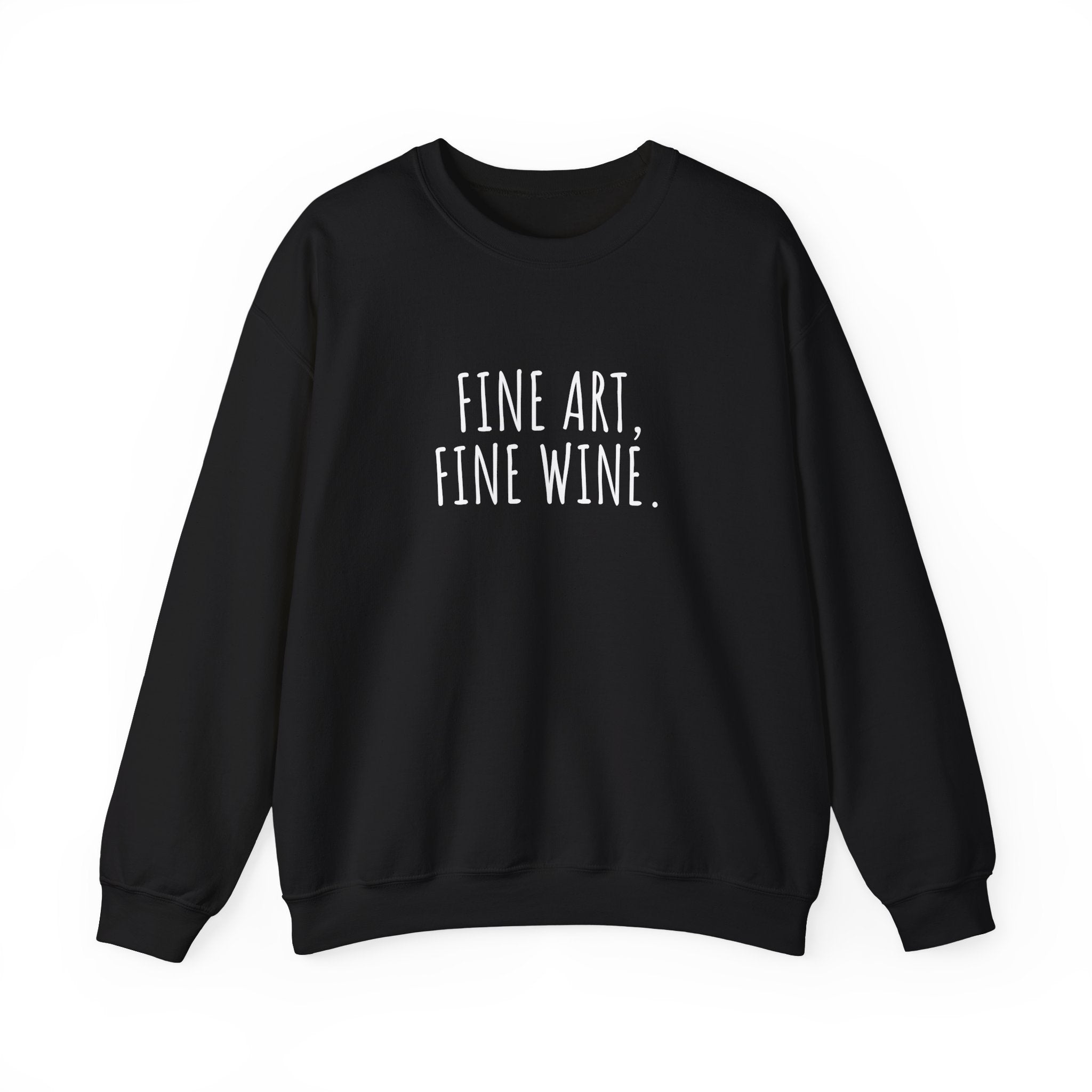 Unisex Artist Sweatshirt | Fine Art, Fine Wine | Art Pun Series Gift - Mythos Design