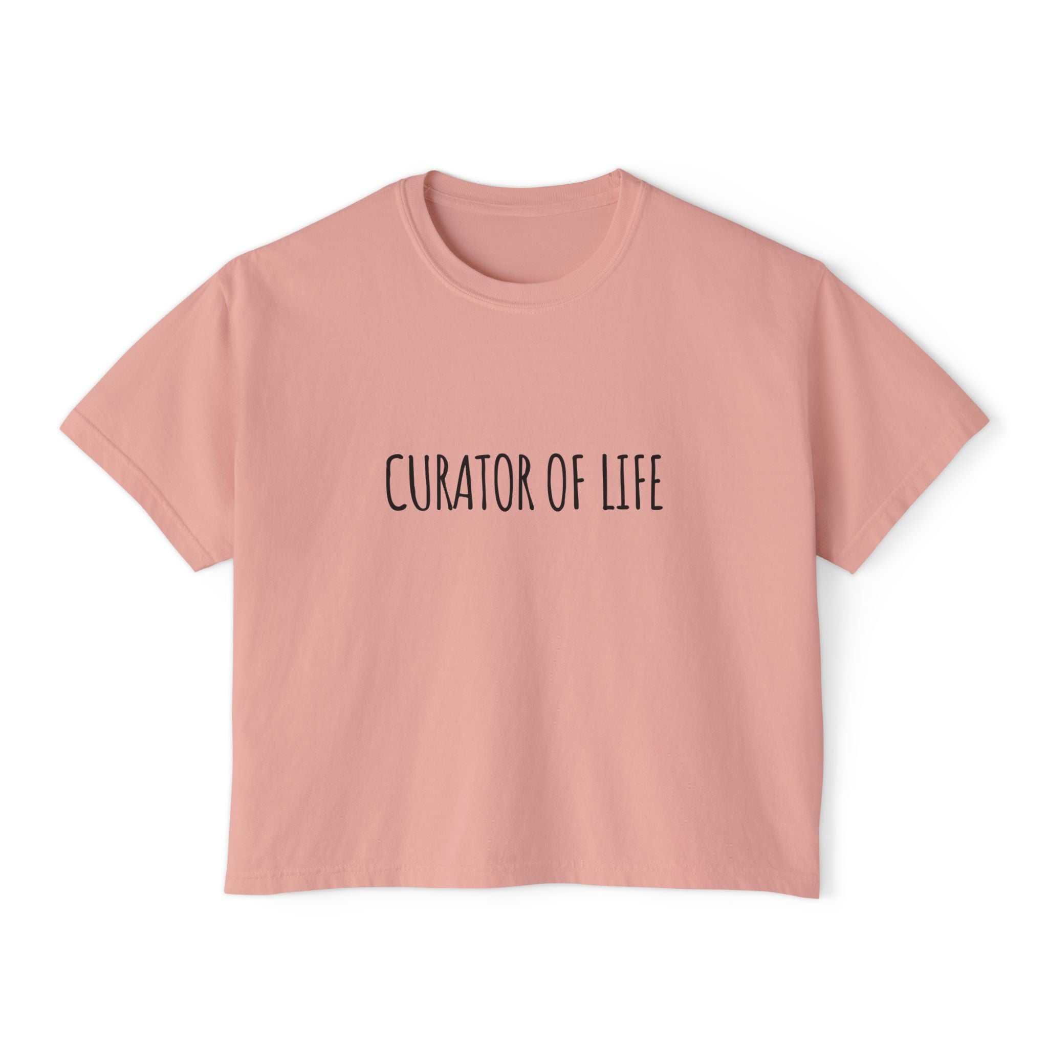 Boxy Artist Shirt | Curator of Life | Art Pun Series Gift - Mythos Design